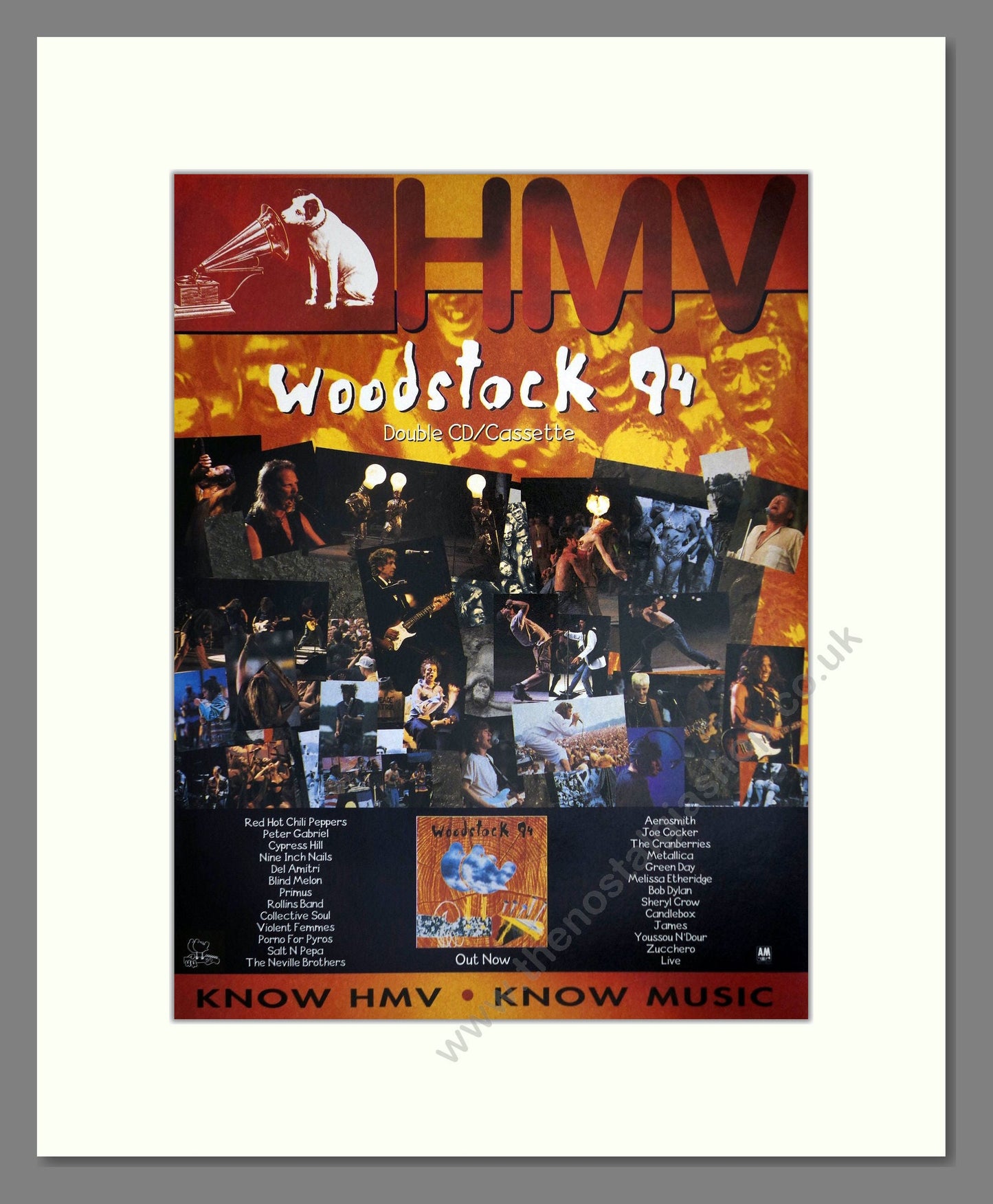 Woodstock 94 Festival - Live Album. Vintage Advert 1994 (ref AD64822)
