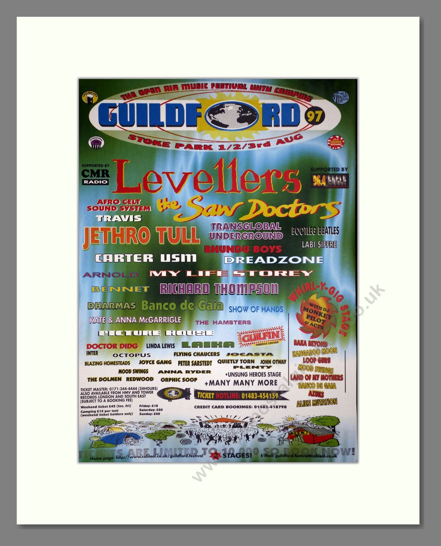 Guildford Festival - Line Up. Vintage Advert 1997 (ref AD64831)
