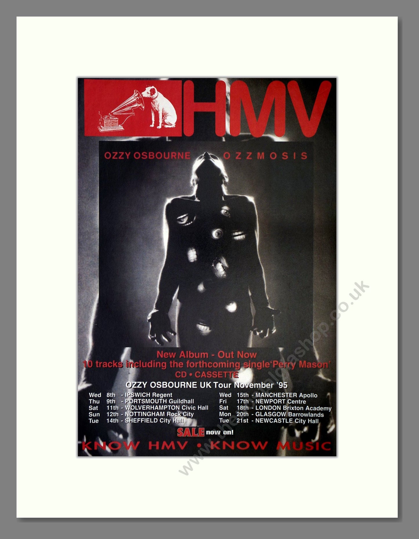 Ozzy Osbourne - Ozzmosis. Vintage Advert 1995 (ref AD64845)