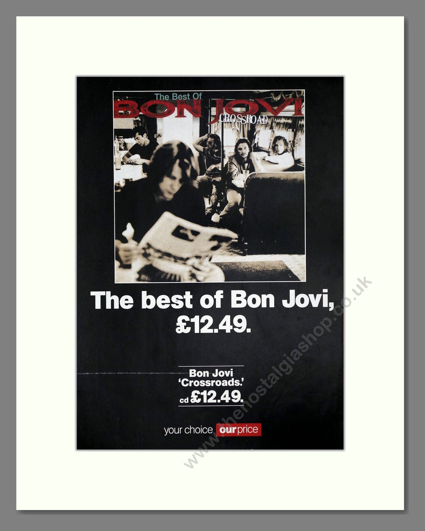 Bon Jovi - Best Of. Vintage Advert 1994 (ref AD64861)