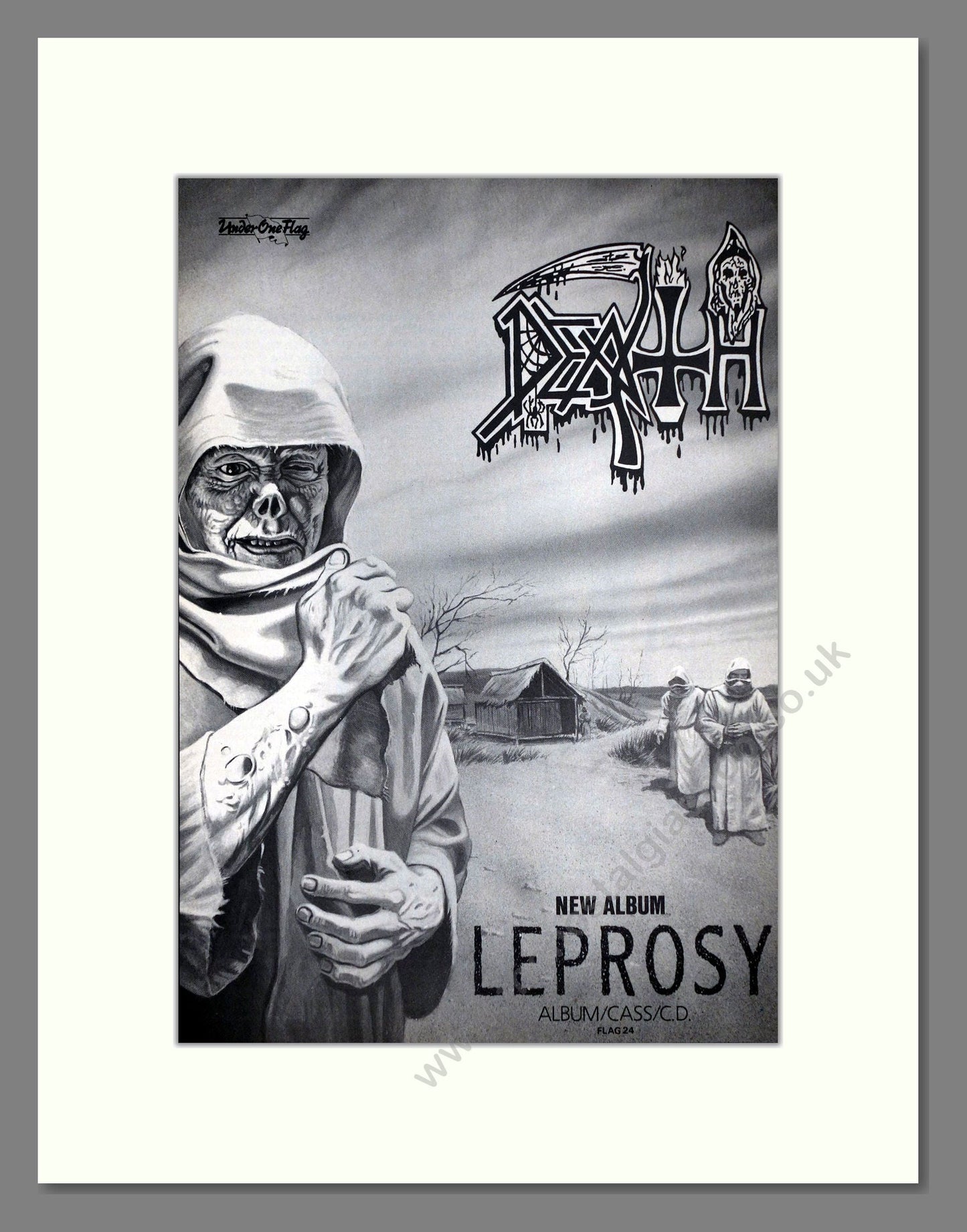 Death - Leprosy. Vintage Advert 1988 (ref AD64887)