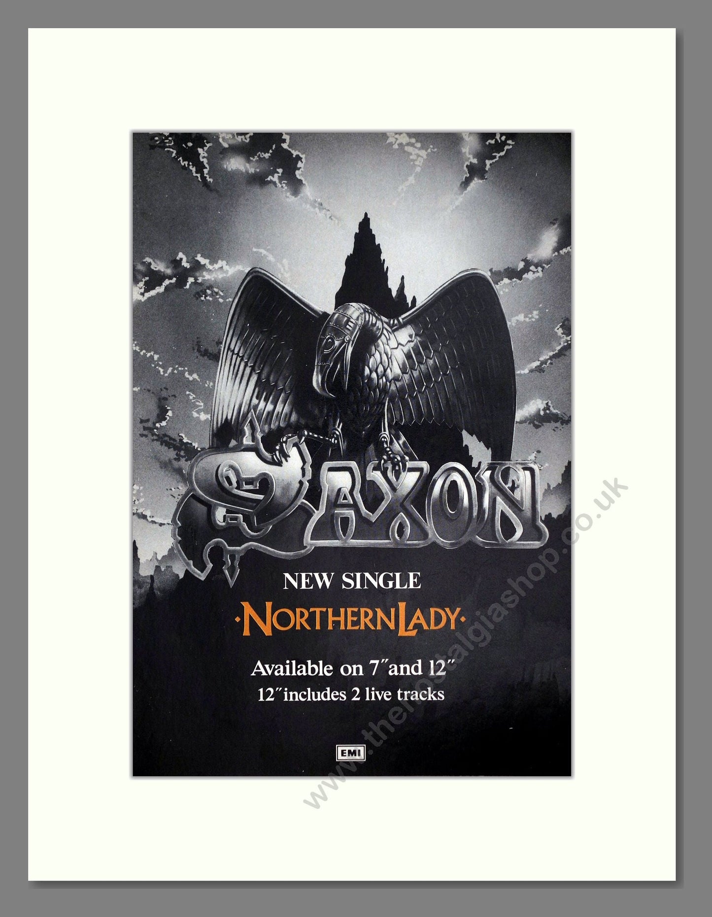 Saxon - Northern Lady. Vintage Advert 1987 (ref AD64897)