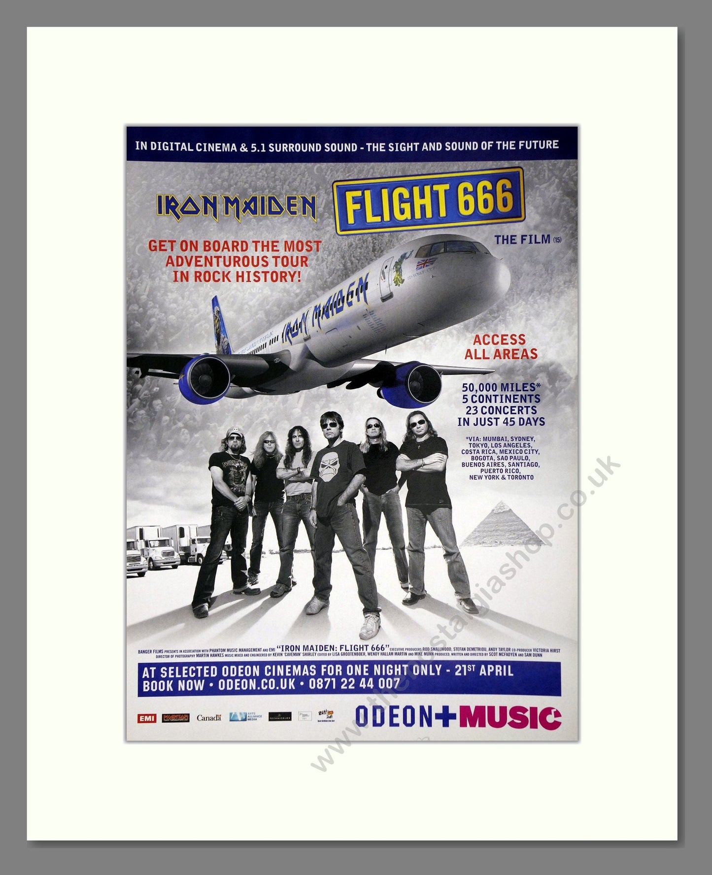 Iron Maiden - Flight 666. Vintage Advert 2009 (ref AD64902)