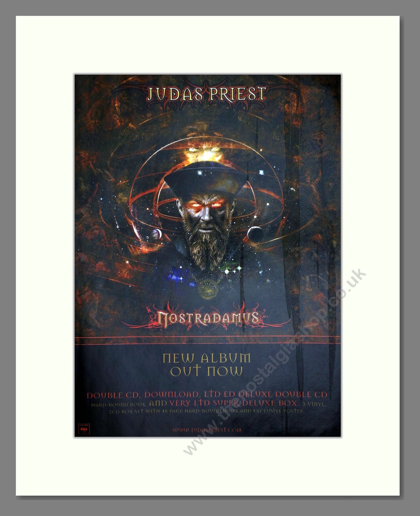 Judas Priest - Nostradamus. Vintage Advert 2008 (ref AD64903)