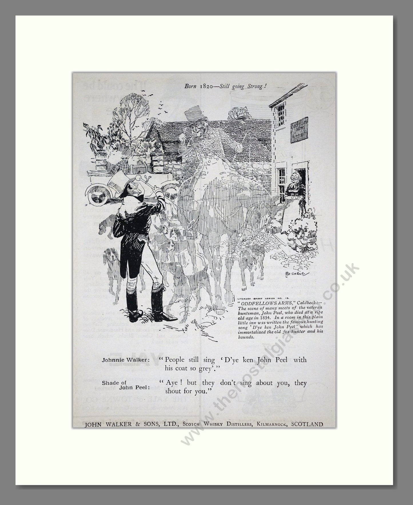 Johnnie Walker - Scotch Whisky. Vintage Advert 1924 (ref AD65005)