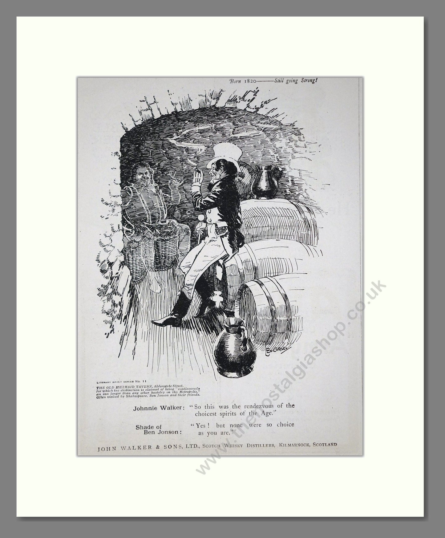 Johnnie Walker - Scotch Whisky. Vintage Advert 1924 (ref AD65006)