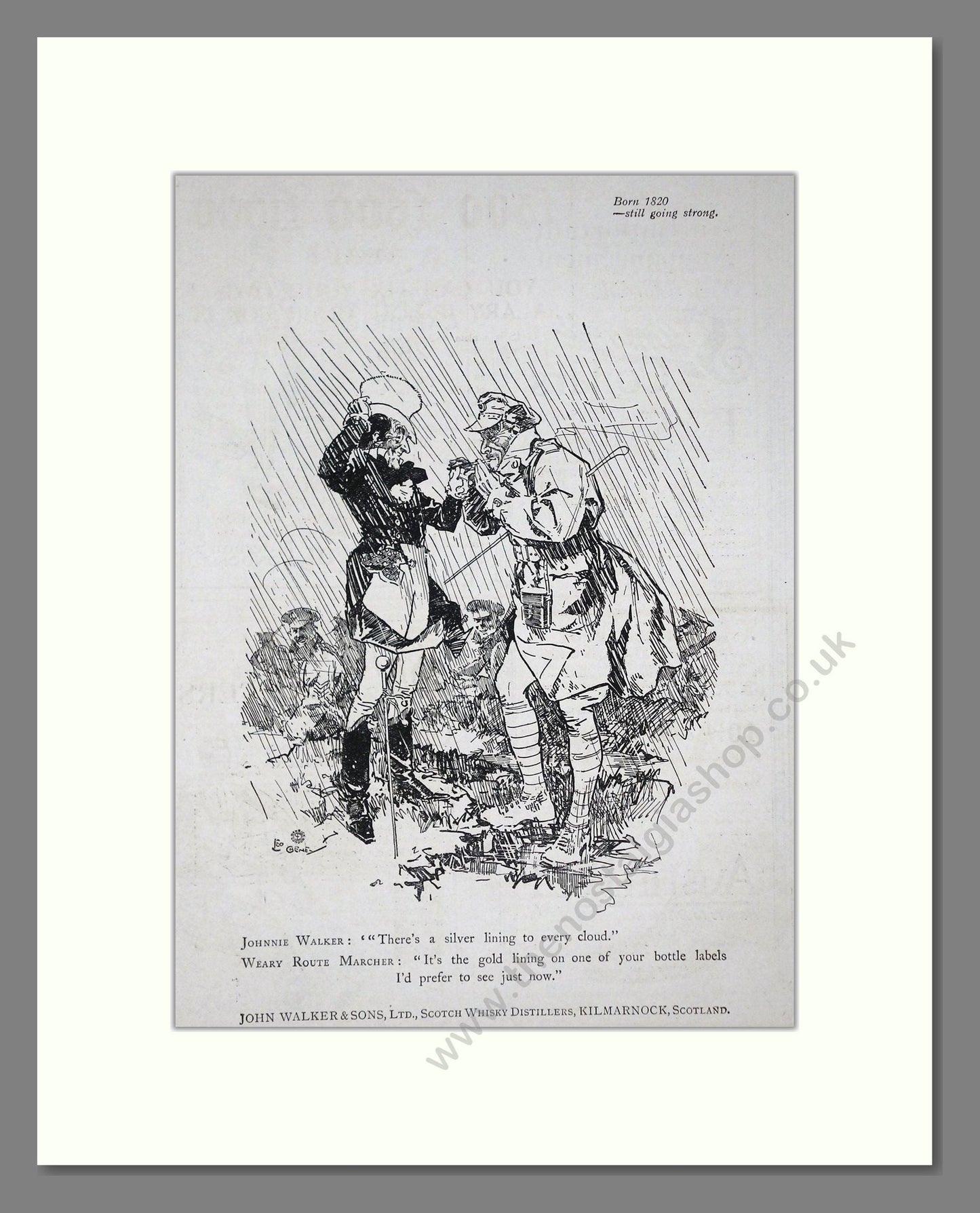 Johnnie Walker - Scotch Whisky. Vintage Advert 1919 (ref AD65015)