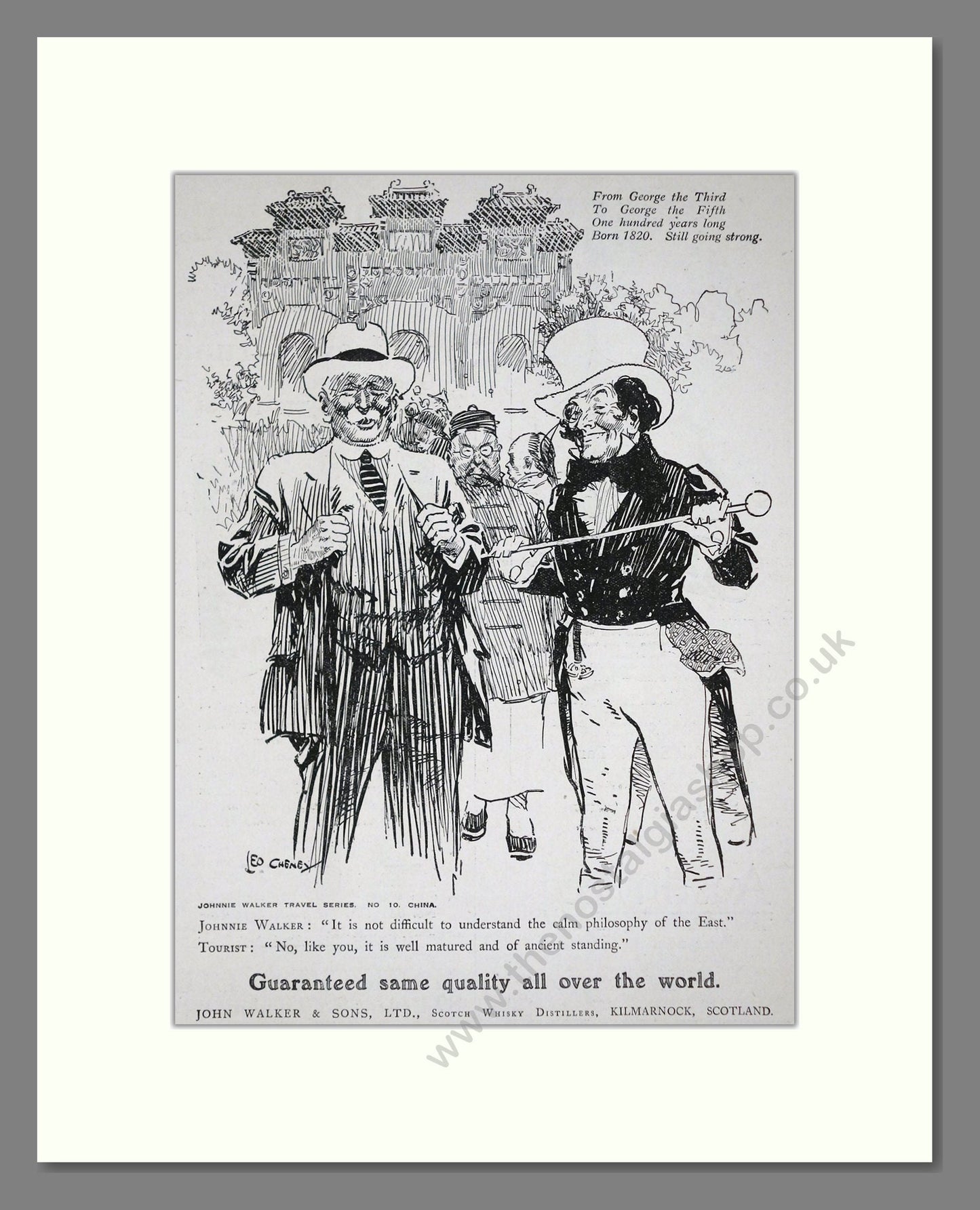 Johnnie Walker - Scotch Whisky. Vintage Advert 1920 (ref AD65028)