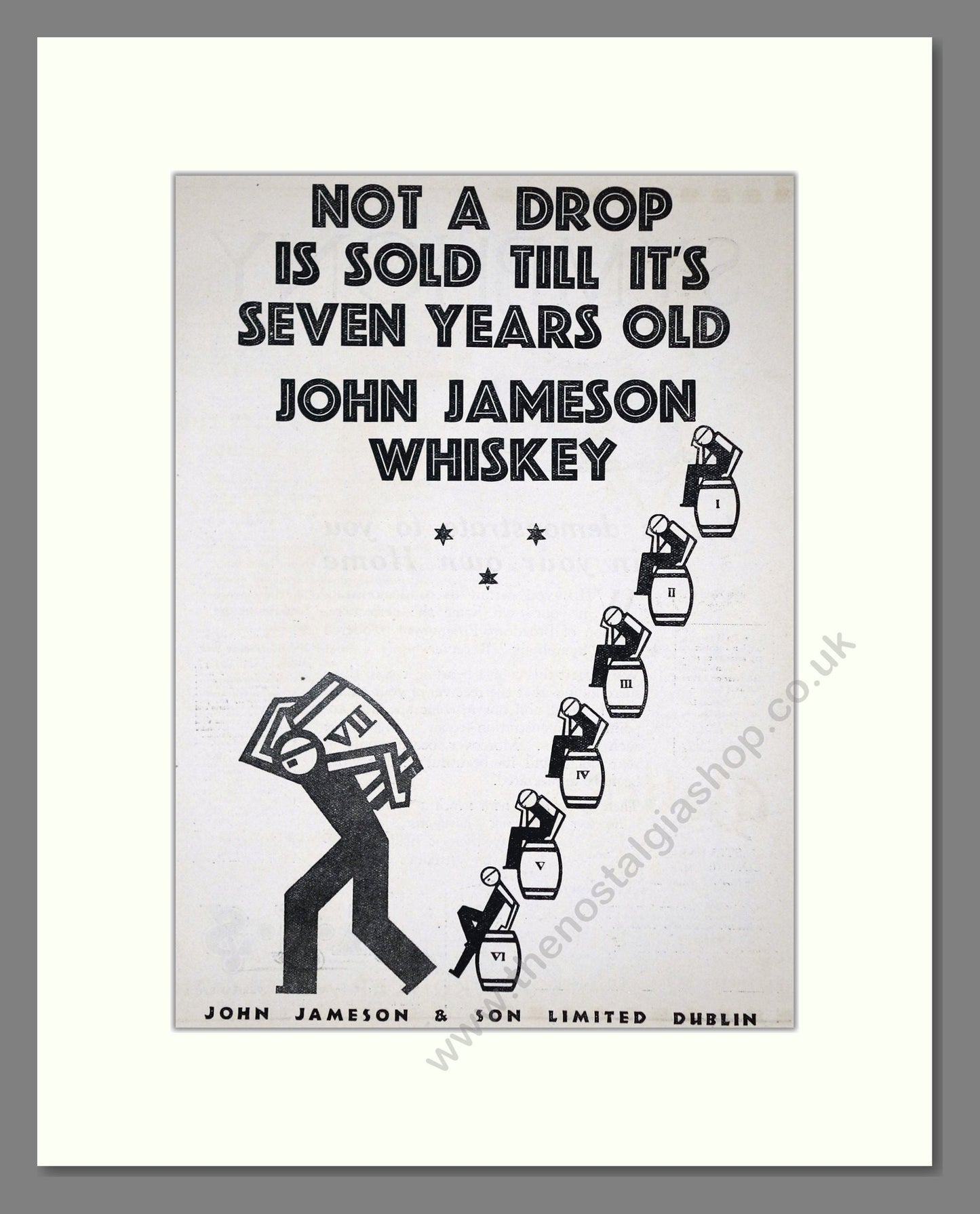 John Jameson - Irish Whiskey. Vintage Advert 1926 (ref AD65061)