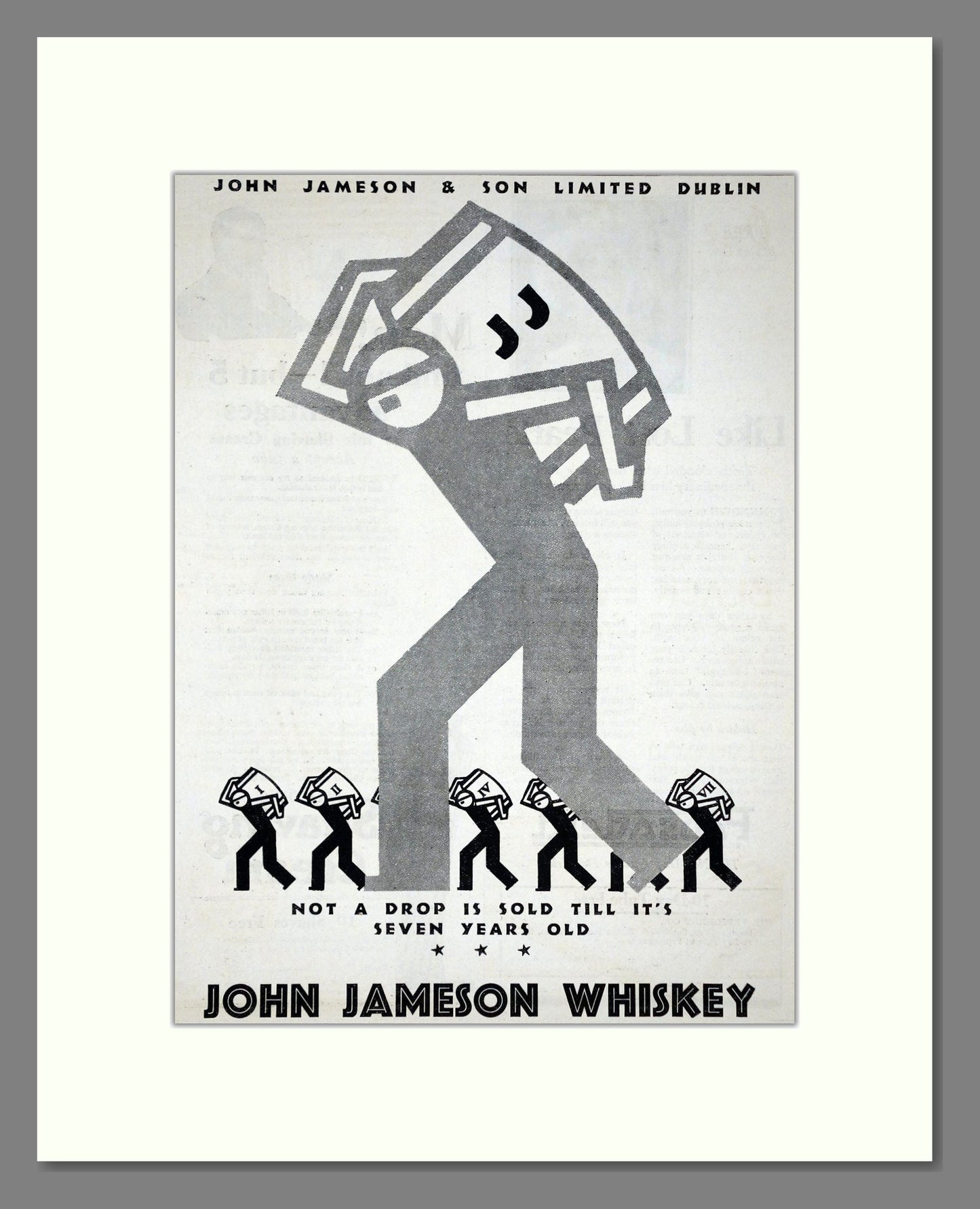 John Jameson - Irish Whiskey. Vintage Advert 1926 (ref AD65064)