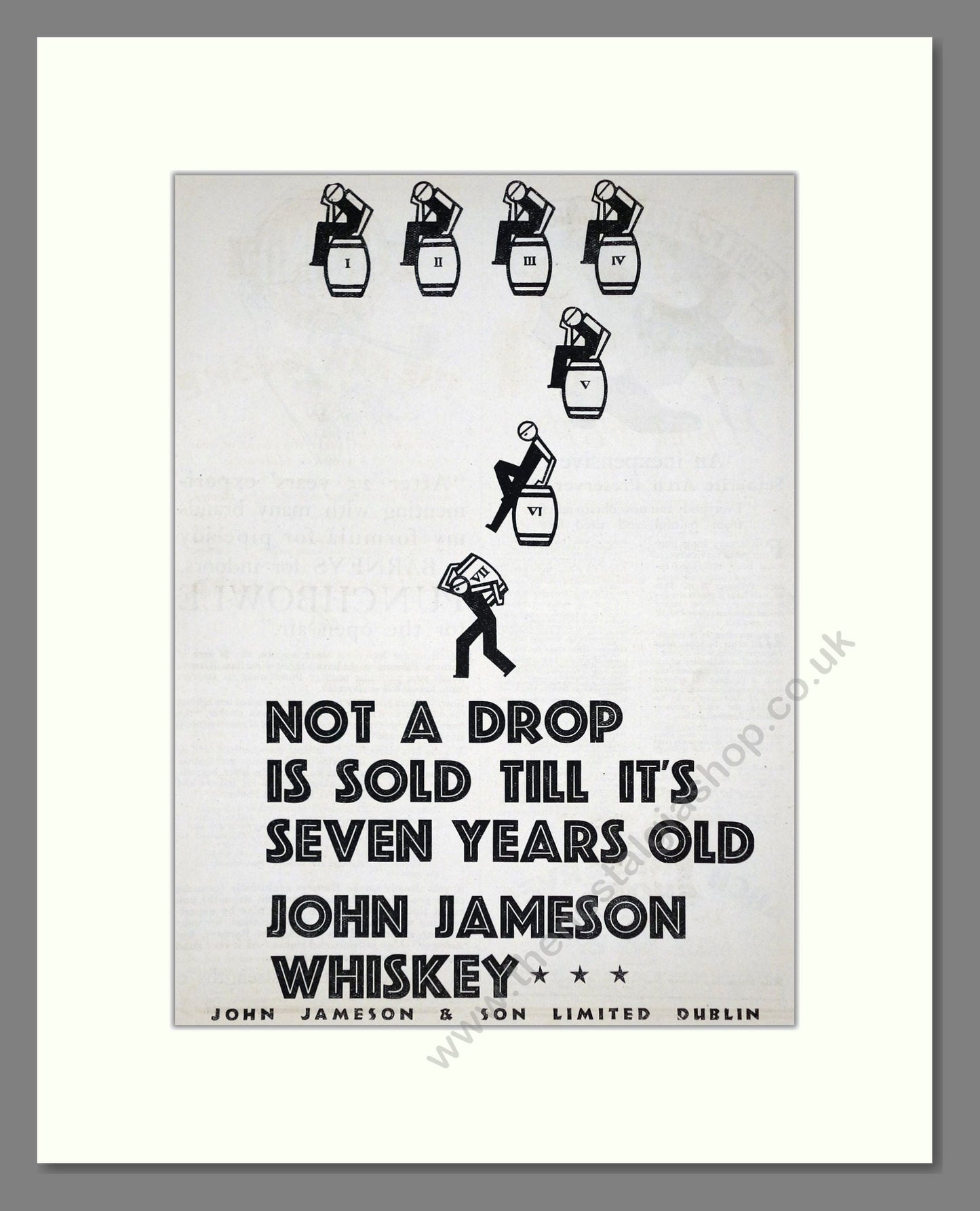 John Jameson - Irish Whiskey. Vintage Advert 1926 (ref AD65065)