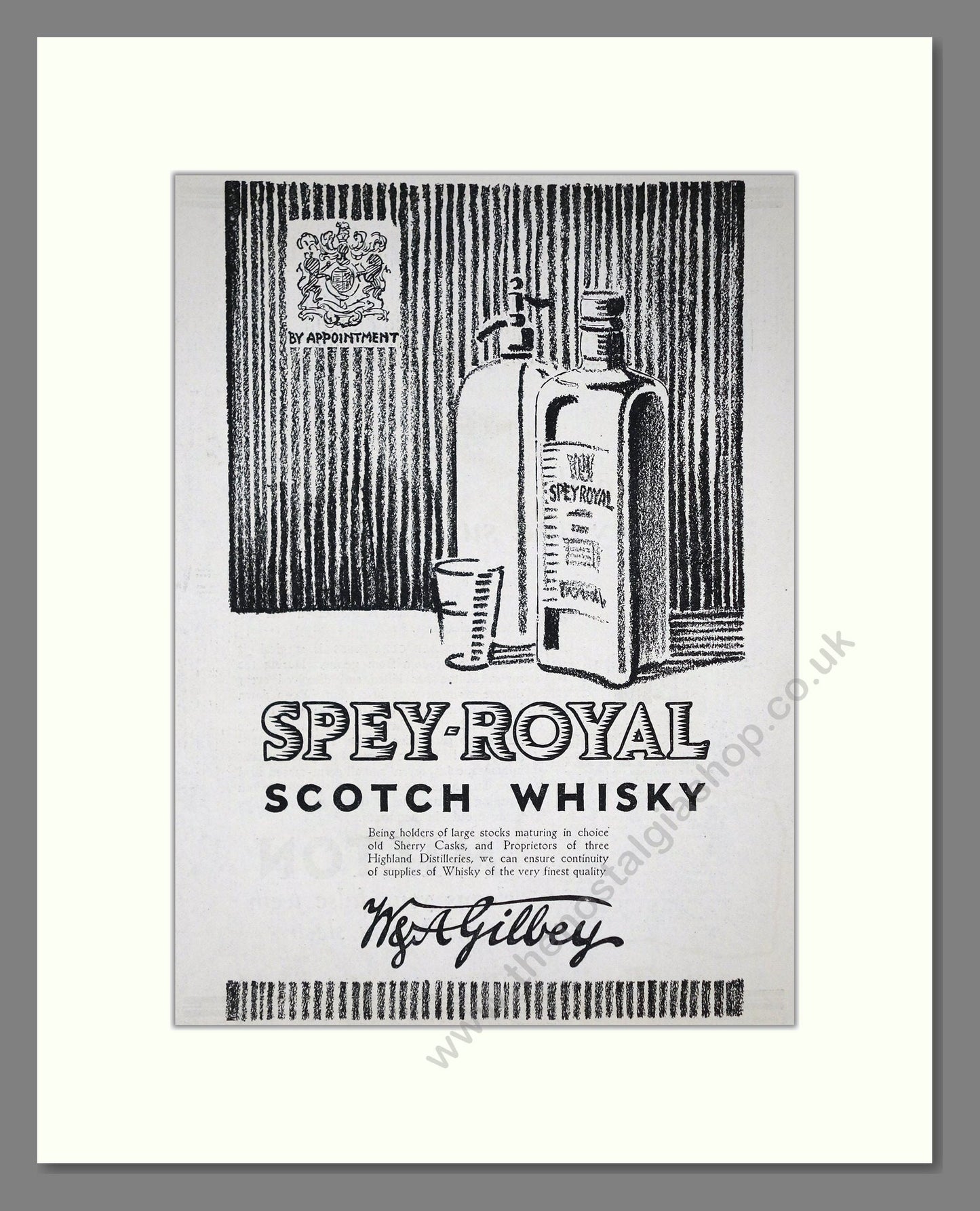 Spey-Royal - Scotch Whisky. Vintage Advert 1926 (ref AD65079)