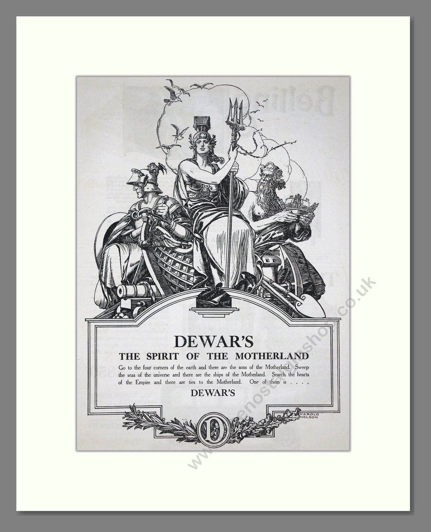 Dewar's - The Spirit Of The Motherland. Vintage Advert 1924 (ref AD65080)
