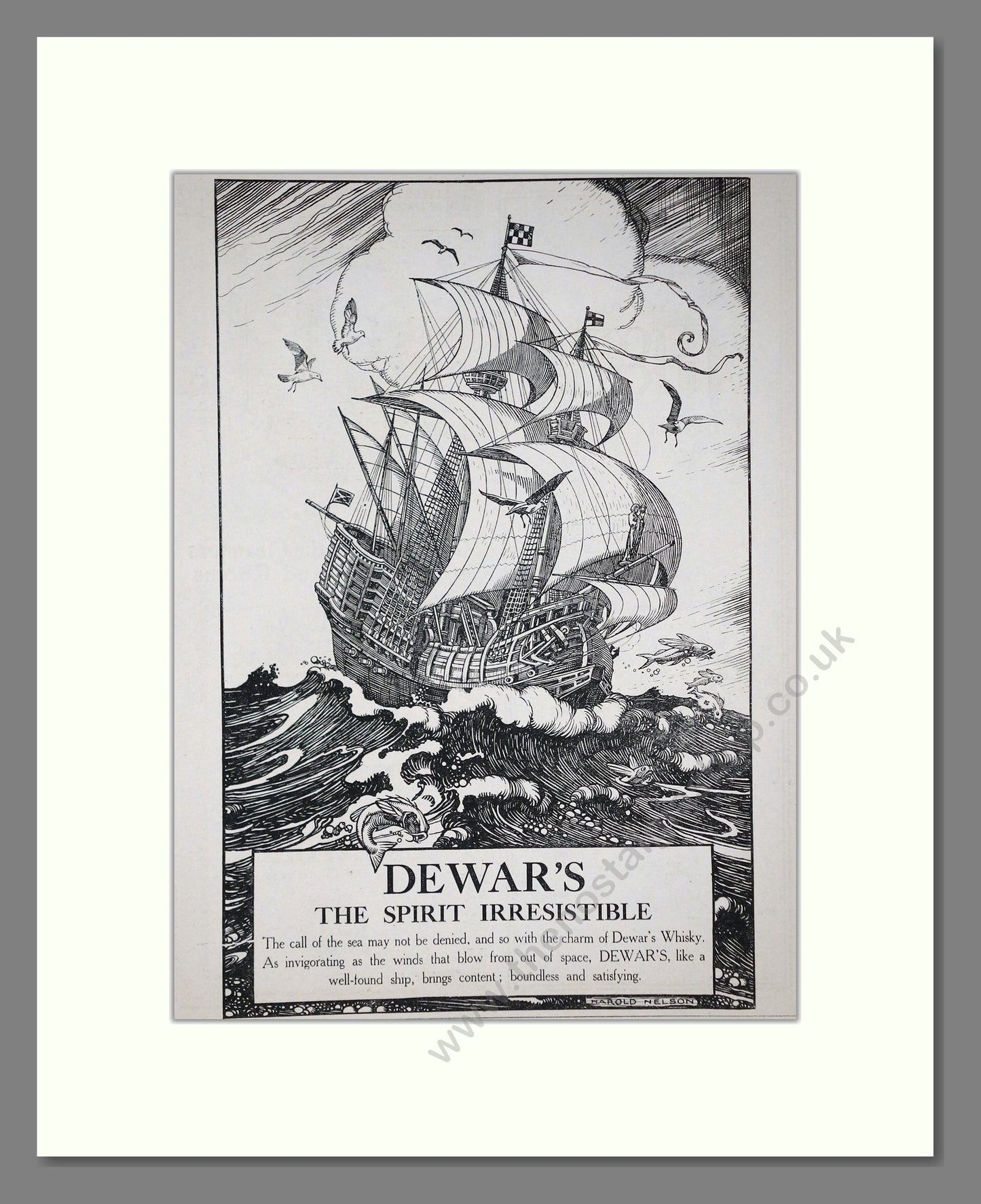 Dewar's - The Spirit Irresistable. Vintage Advert 1924 (ref AD65082)