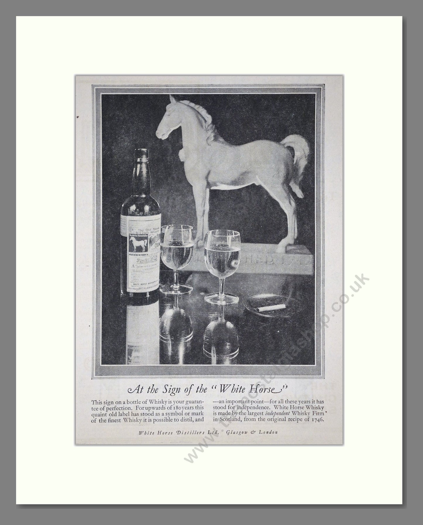 White Horse - Scotch Whisky. Vintage Advert 1926 (ref AD65086)