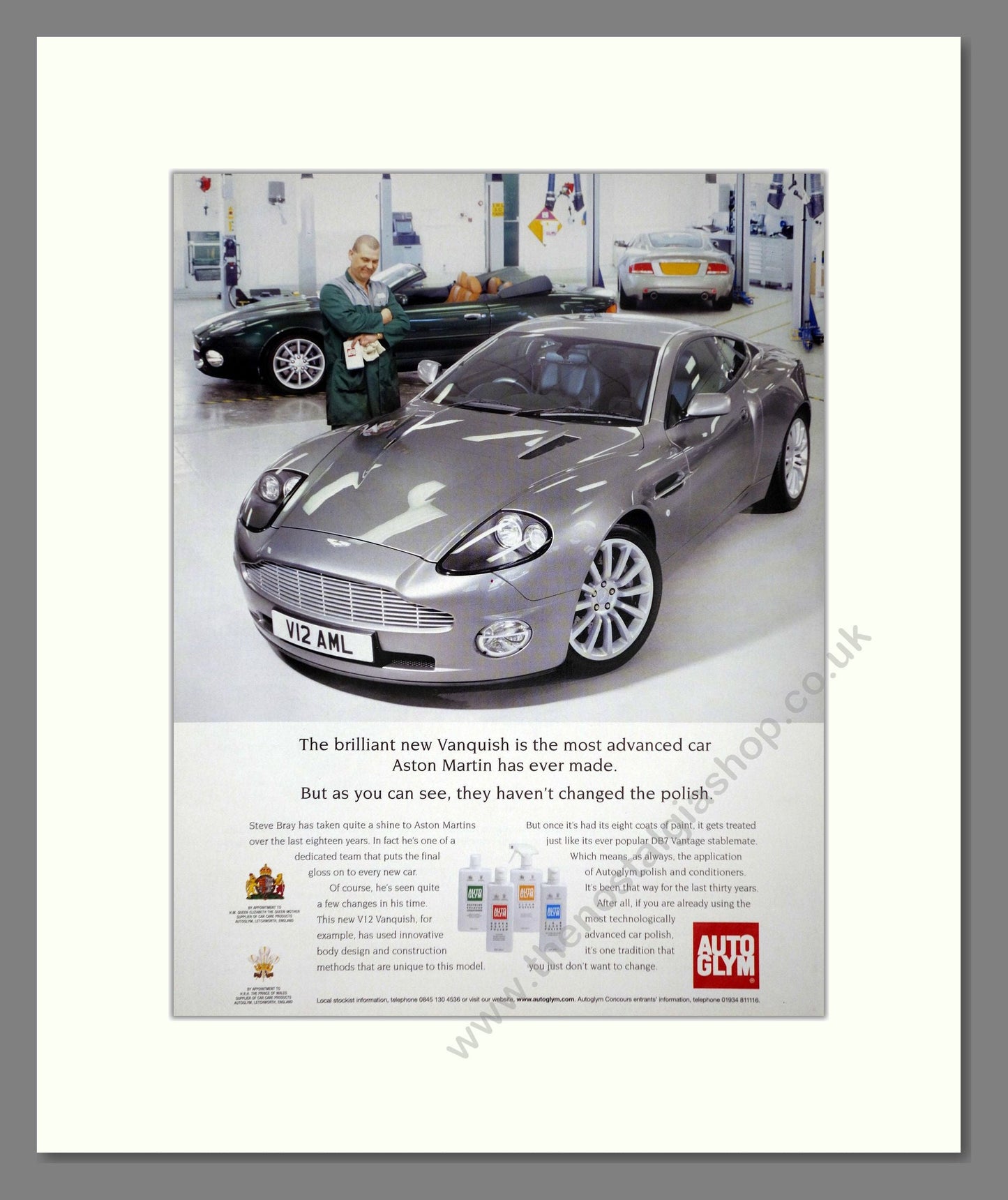 Aston Martin - Autoglym. Vintage Advert 2002 (ref AD65245)
