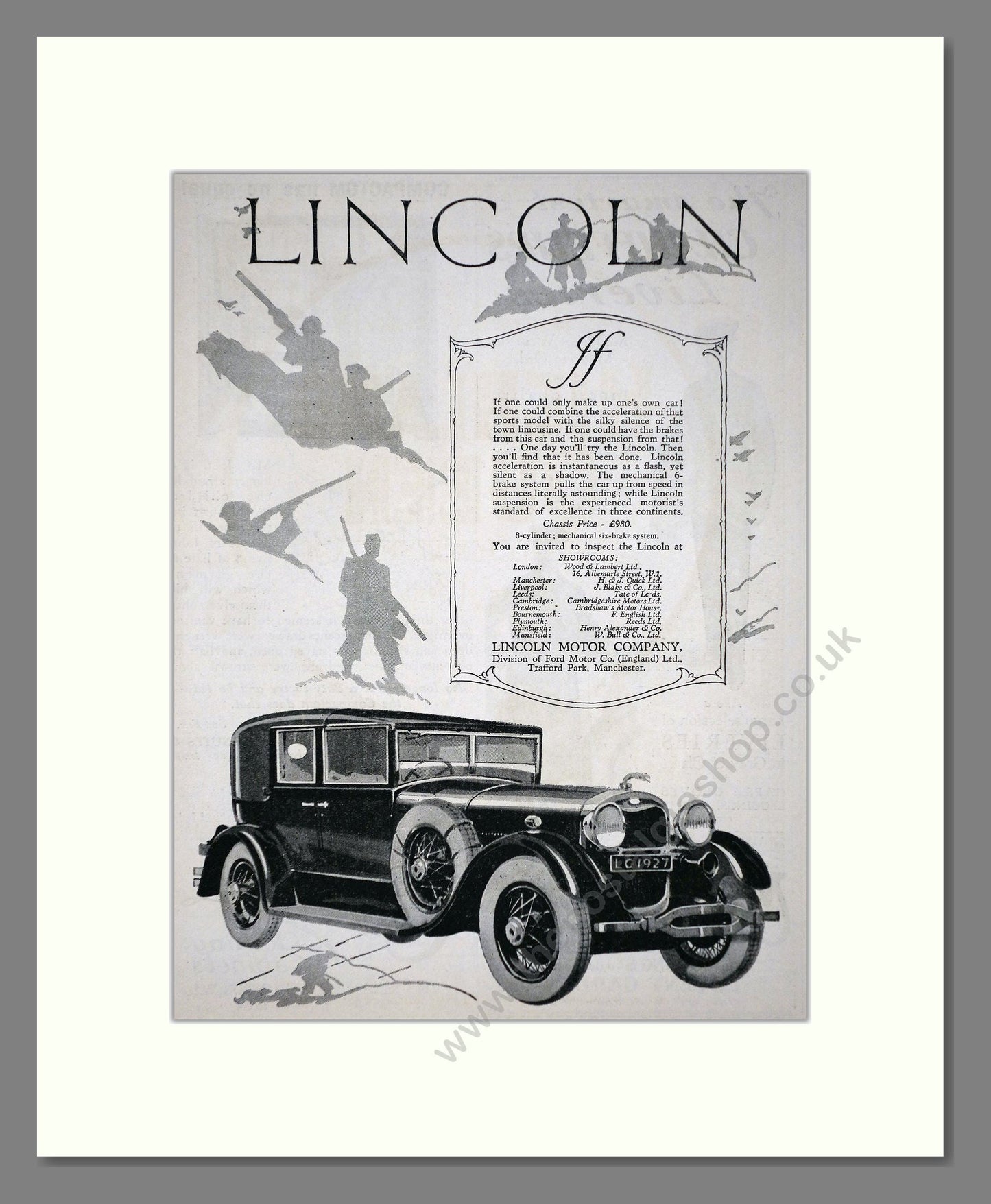 Lincoln - If... Vintage Advert 1927 (ref AD65327)