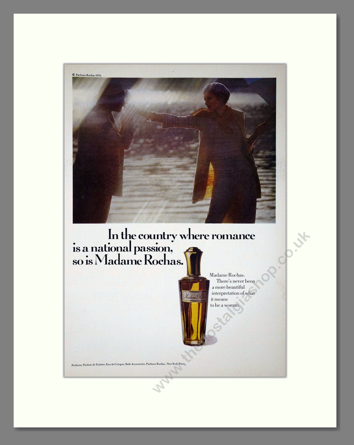 Rochas - Madame Rochas. Vintage Advert 1976 (ref AD65445)