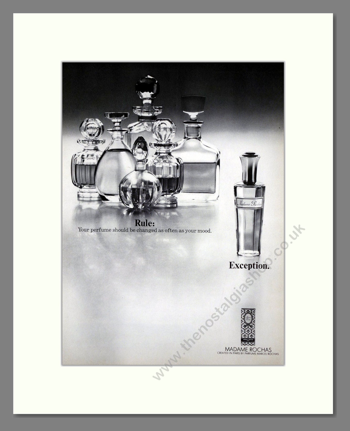 Rochas - Madame Rochas. Vintage Advert 1963 (ref AD65446)