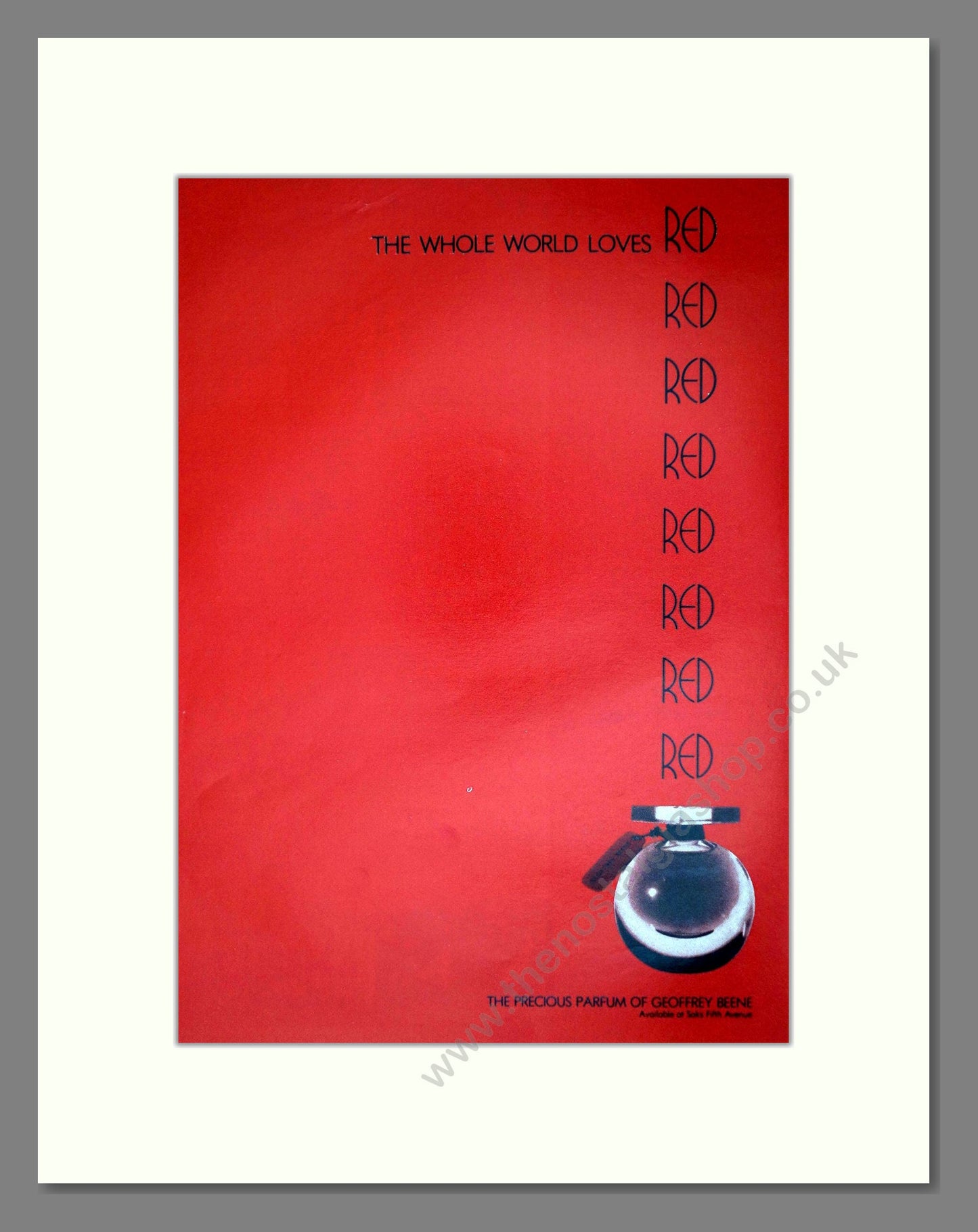 Geoffrey Beene - Red. Vintage Advert 1979 (ref AD65452)