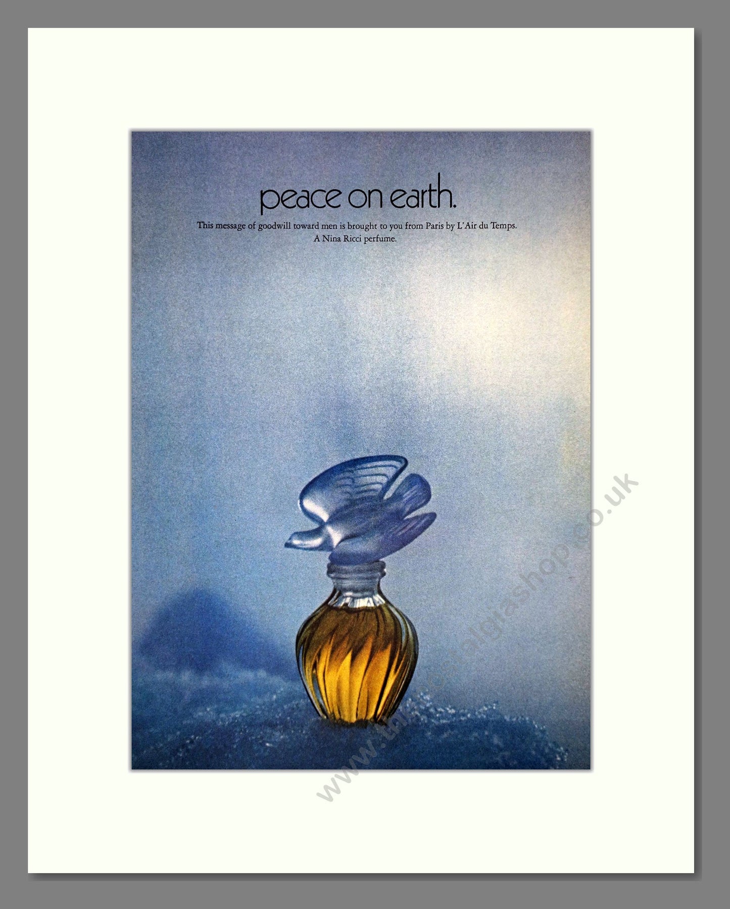 Nina Ricci - L'Air Du Temps. Vintage Advert 1970 (ref AD65486)