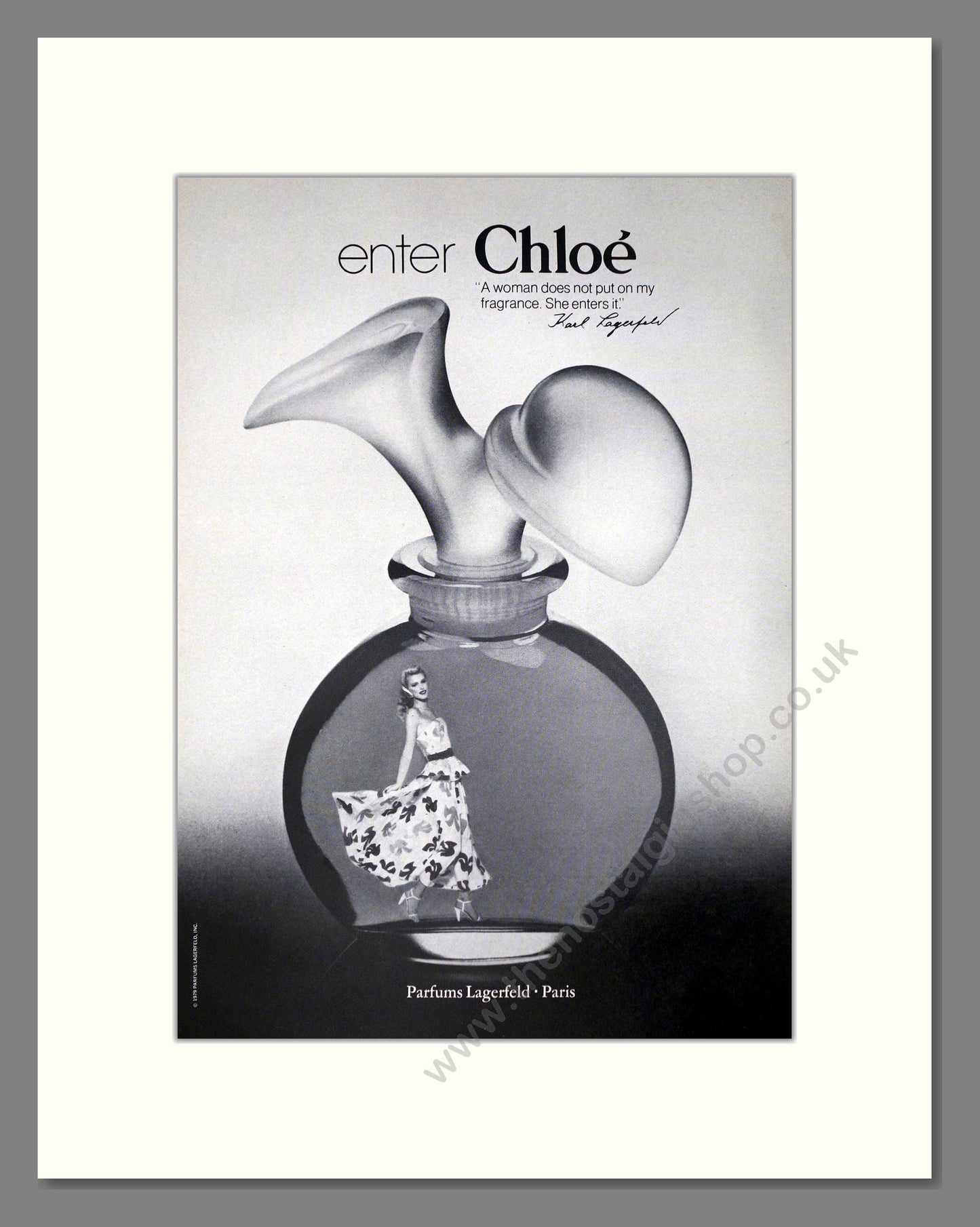 Lagerfeld - Chloe. Vintage Advert 1979 (ref AD65490)