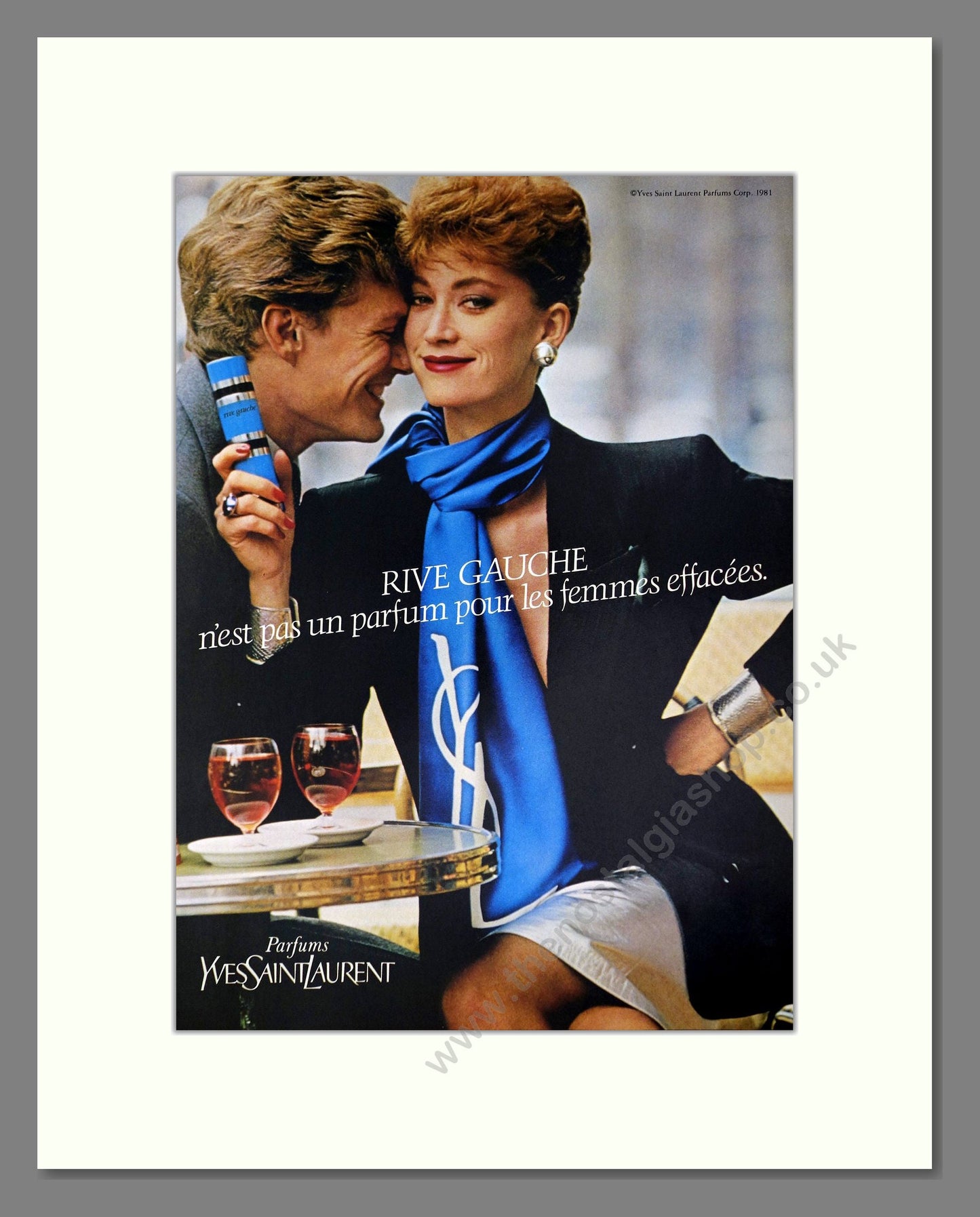 Yves Saint Laurent - Rive Gauche. Vintage Advert 1981 (ref AD65497)