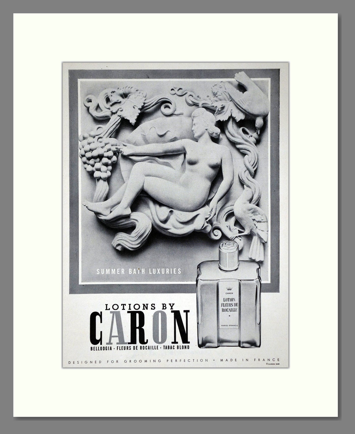 Caron - Lotions. Vintage Advert 1949 (ref AD65514)