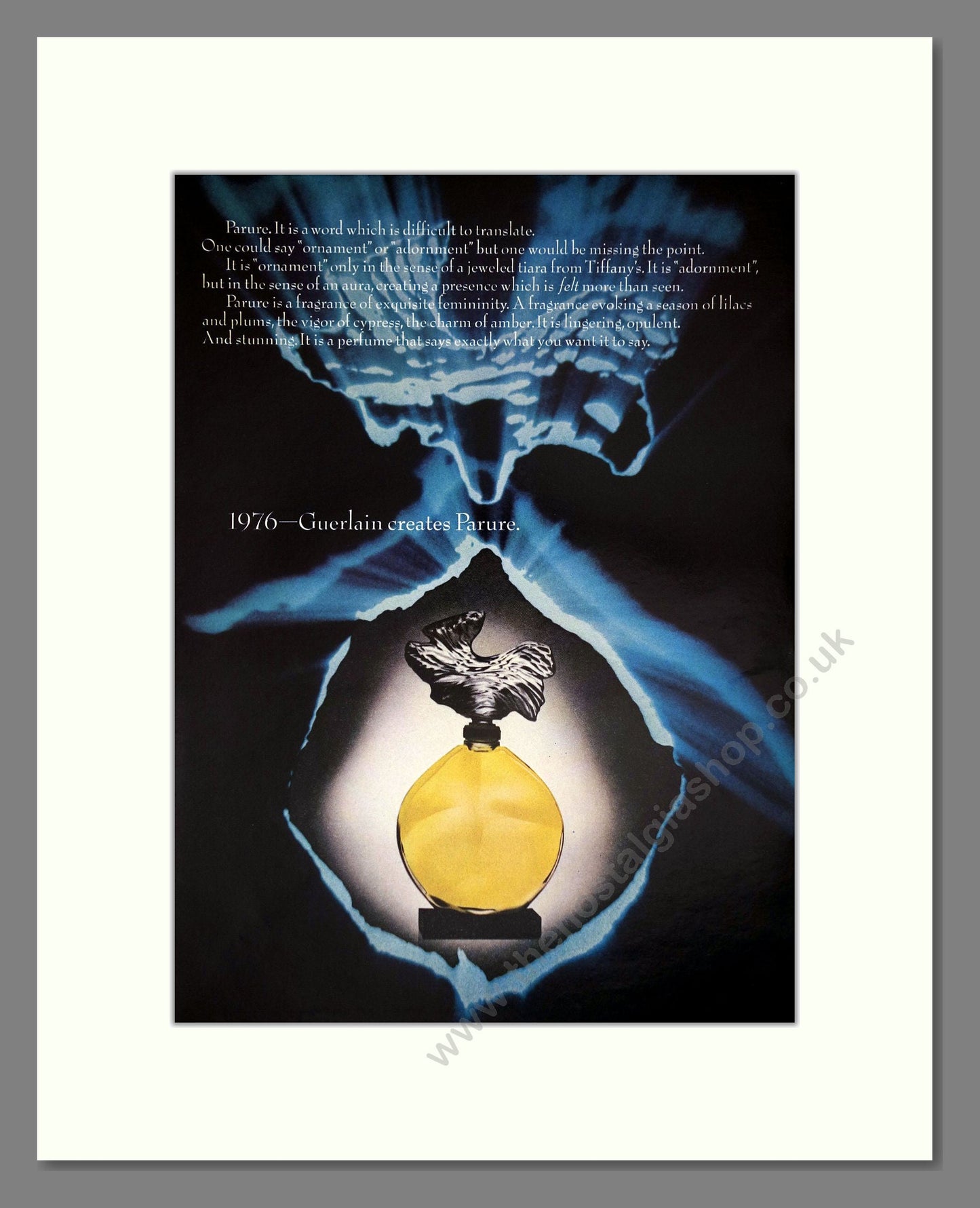 Guerlain - Parure. Vintage Advert 1977 (ref AD65526)