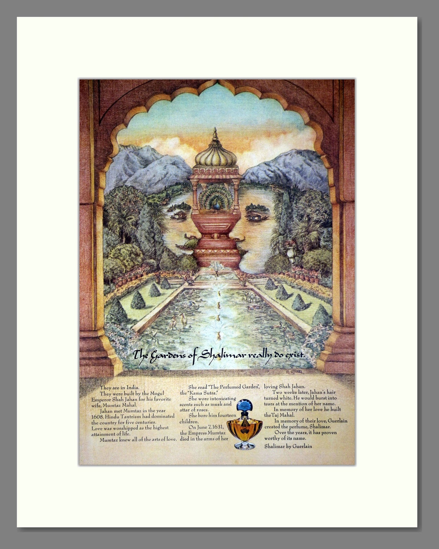 Guerlain - Shalimar. Vintage Advert 1971 (ref AD65537)