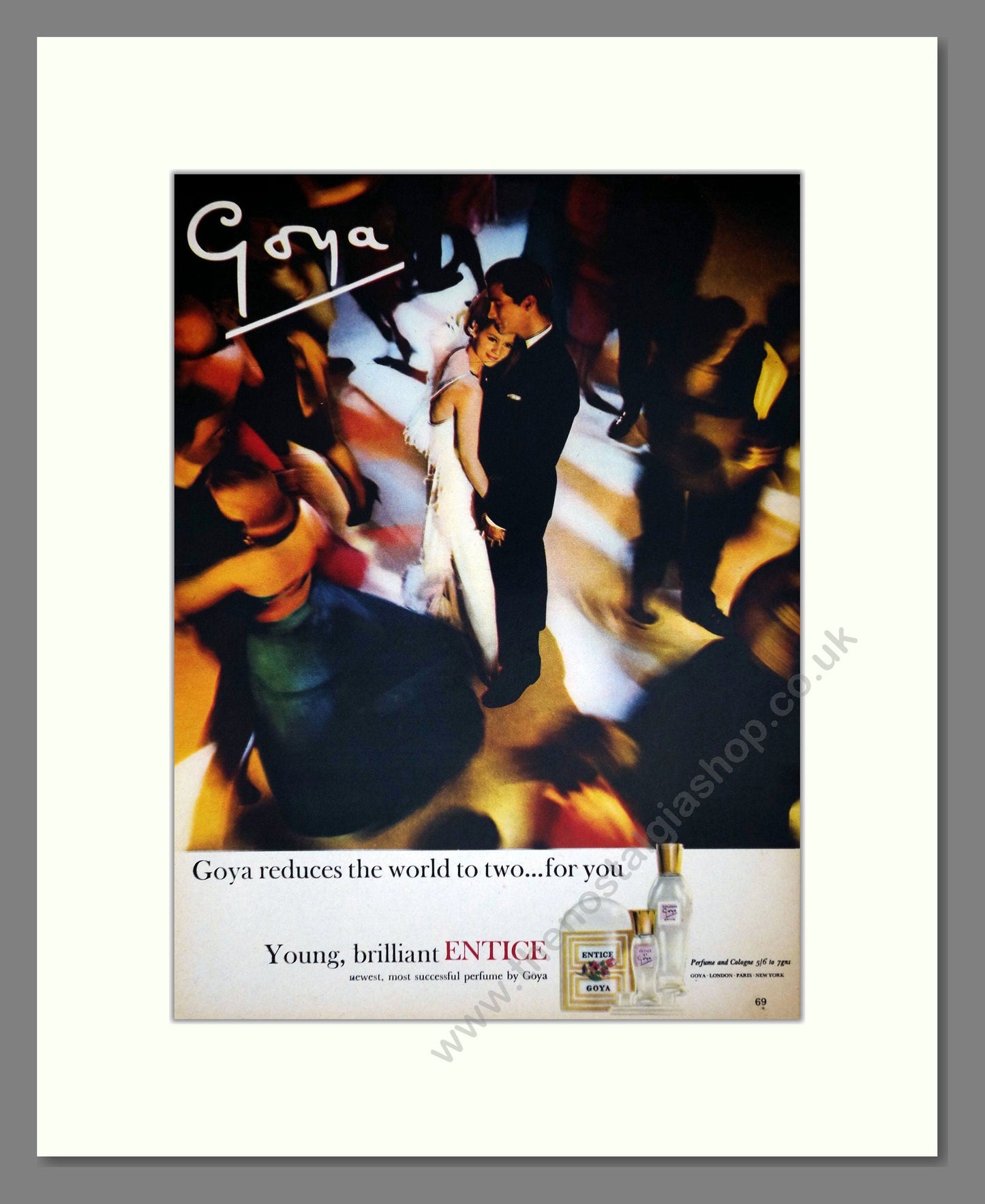 Goya - Entice. Vintage Advert 1963 (ref AD66002)