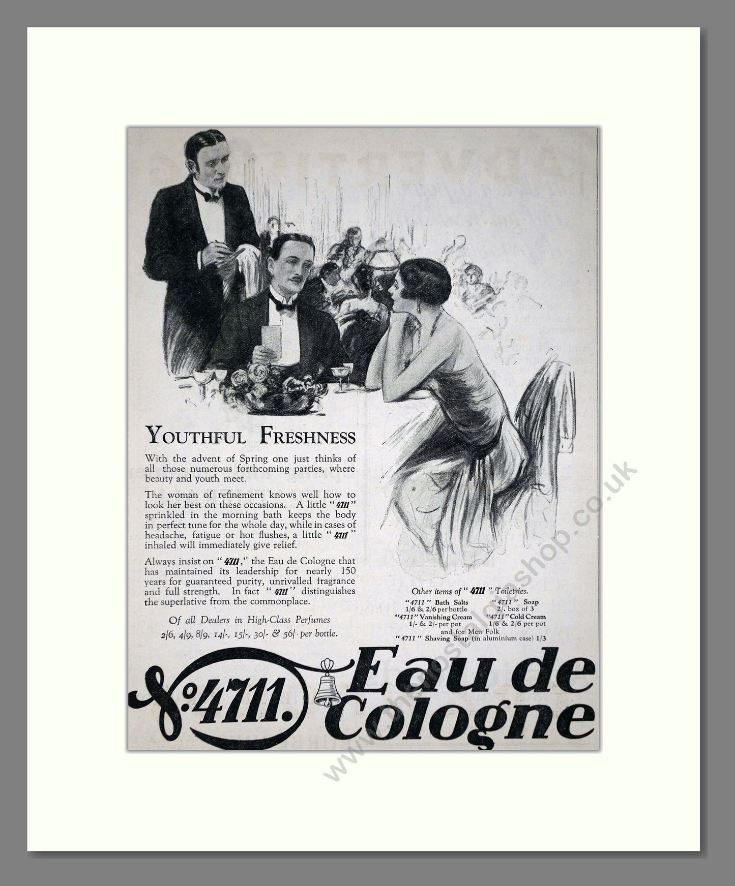 4711 - Eau De Cologne. Vintage Advert 1926 (ref AD66016)