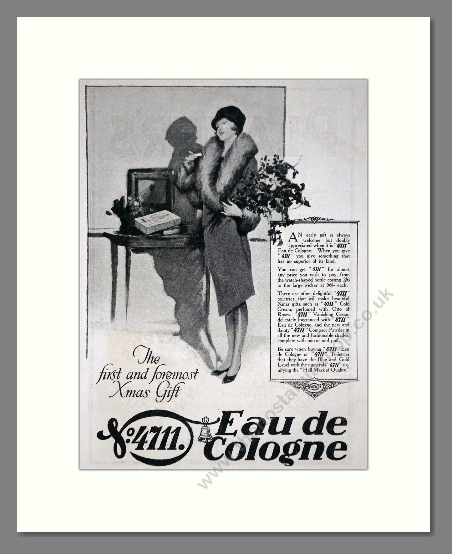 4711 - Eau De Cologne. Vintage Advert 1927 (ref AD66027)