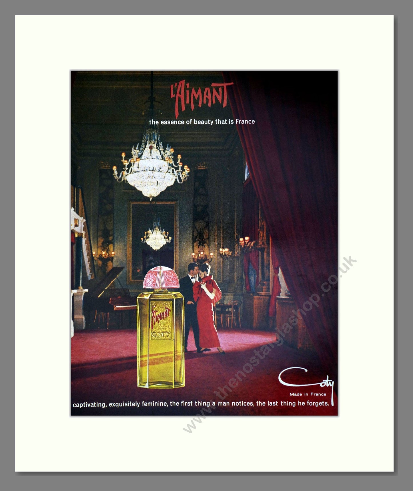 Coty - L'Aimant. Vintage Advert 1964 (ref AD66032)