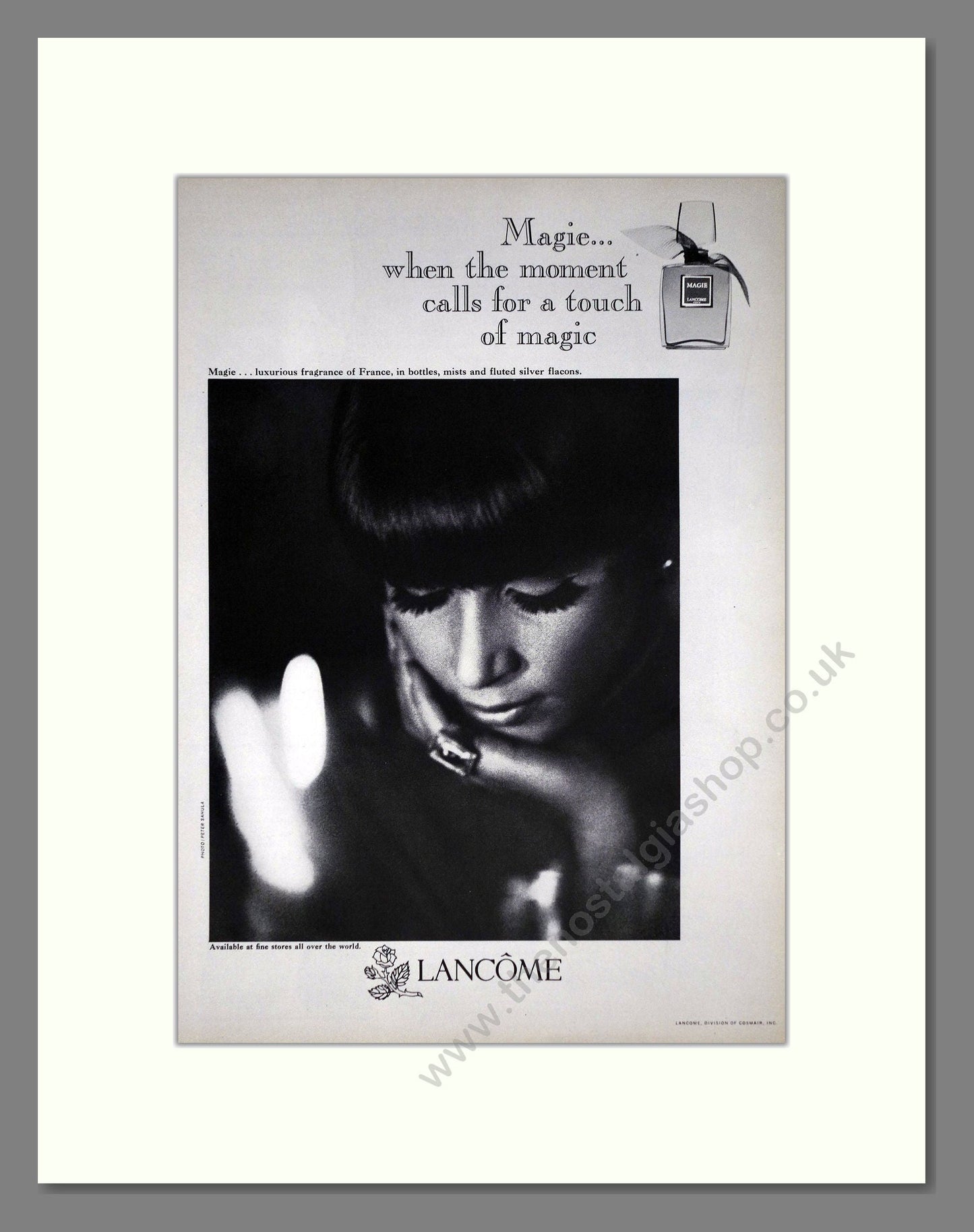 Lancome - Magie Noire. Vintage Advert 1967 (ref AD66085)