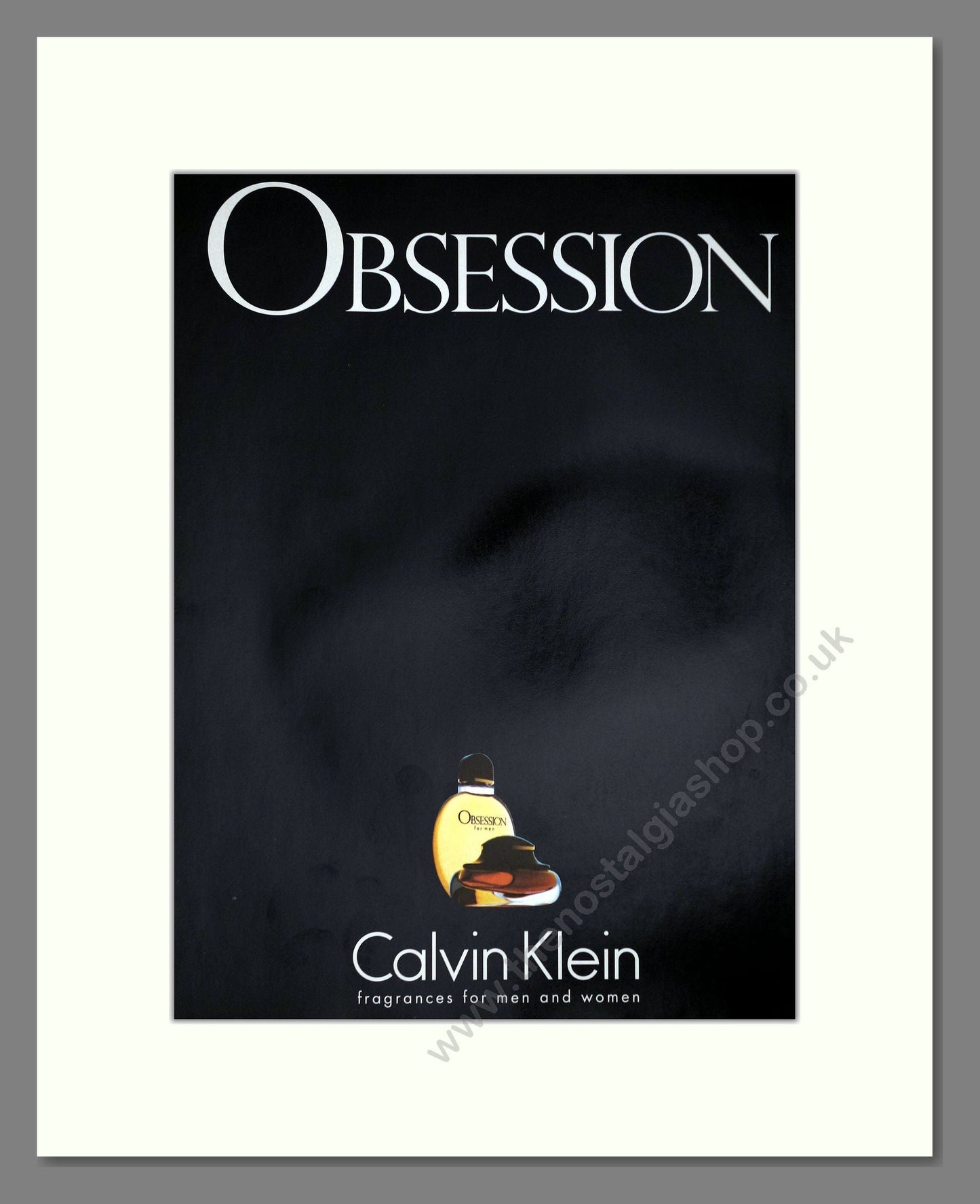 Calvin Klein - Obsession (Double Advert). Vintage Advert 1997 (ref AD66108)