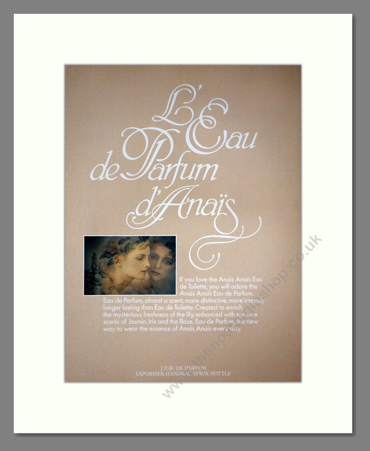 Cacharel - Anais Anais. Vintage Advert 1985 (ref AD66116)