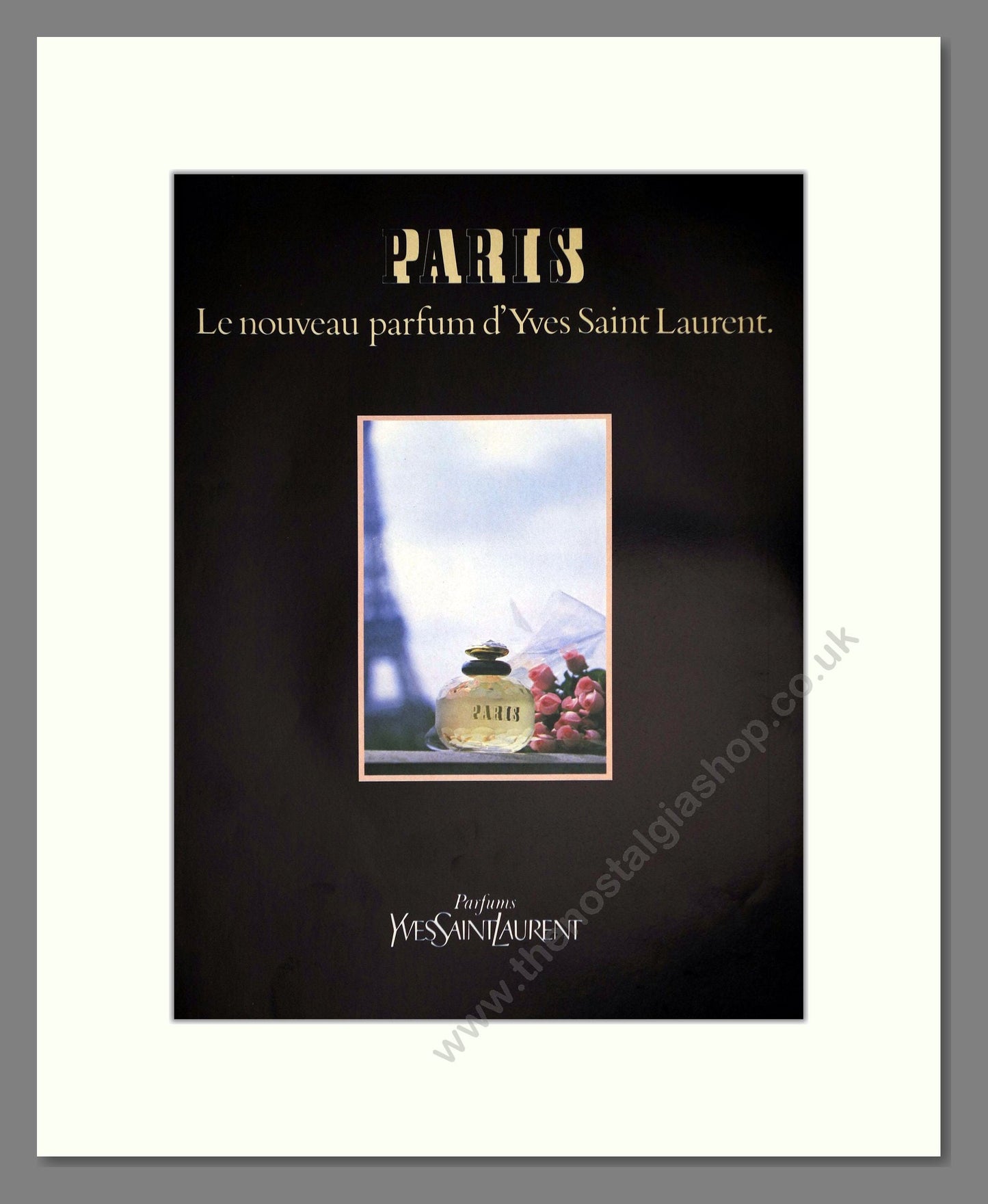 Yves Saint Laurent - Paris. Vintage Advert 1983 (ref AD66128)