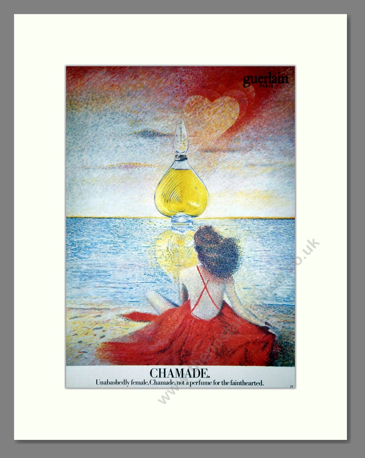 Guerlain - Chamade. Vintage Advert 1982 (ref AD66154)