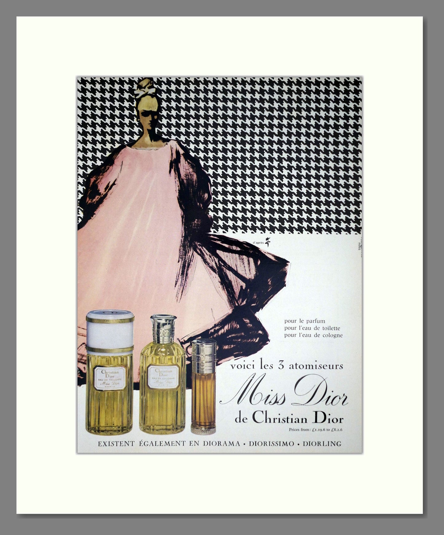 Dior - Miss Dior. Vintage Advert 1967 (ref AD66199)