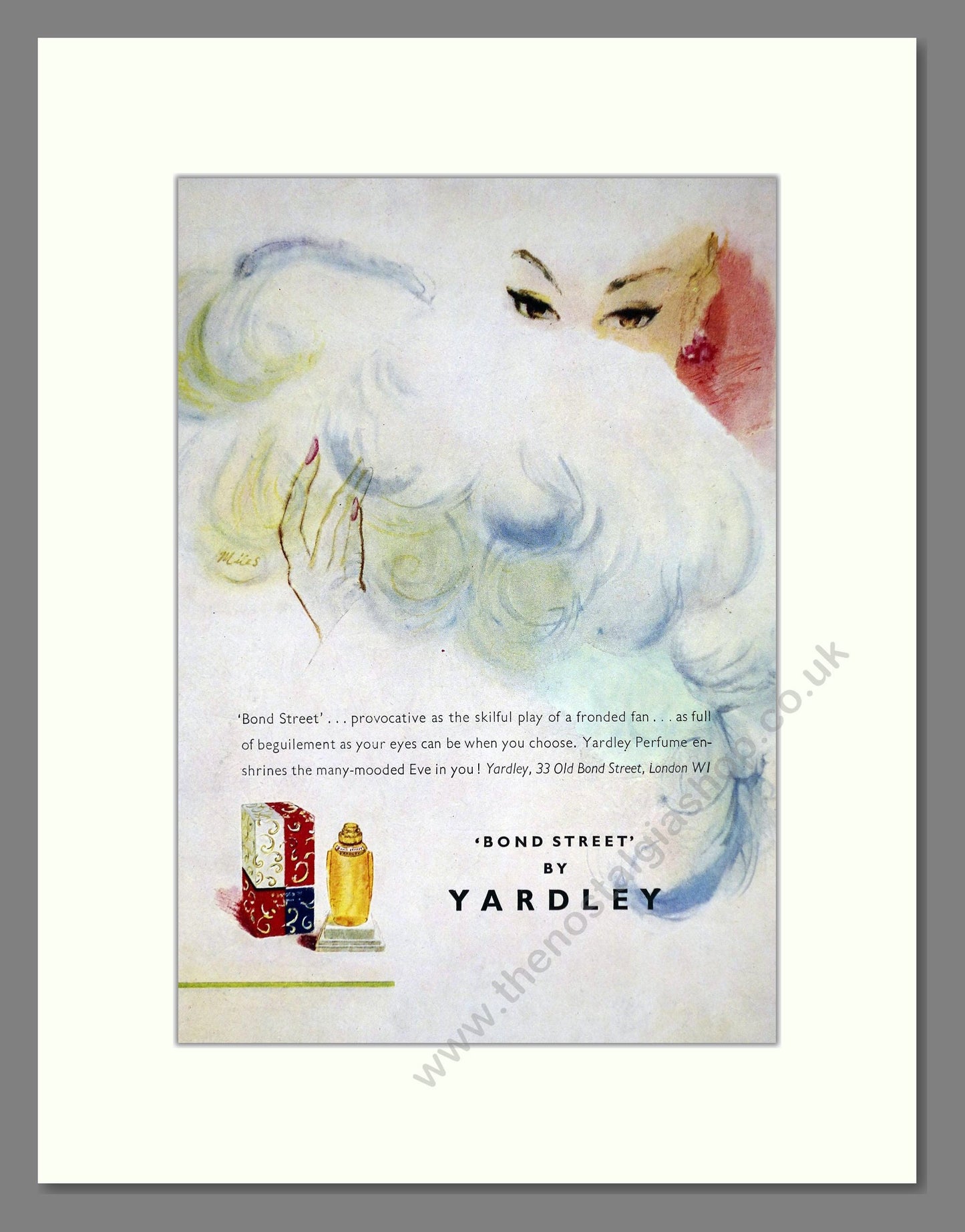 Yardley - Bond Street. Vintage Advert 1949 (ref AD66222)