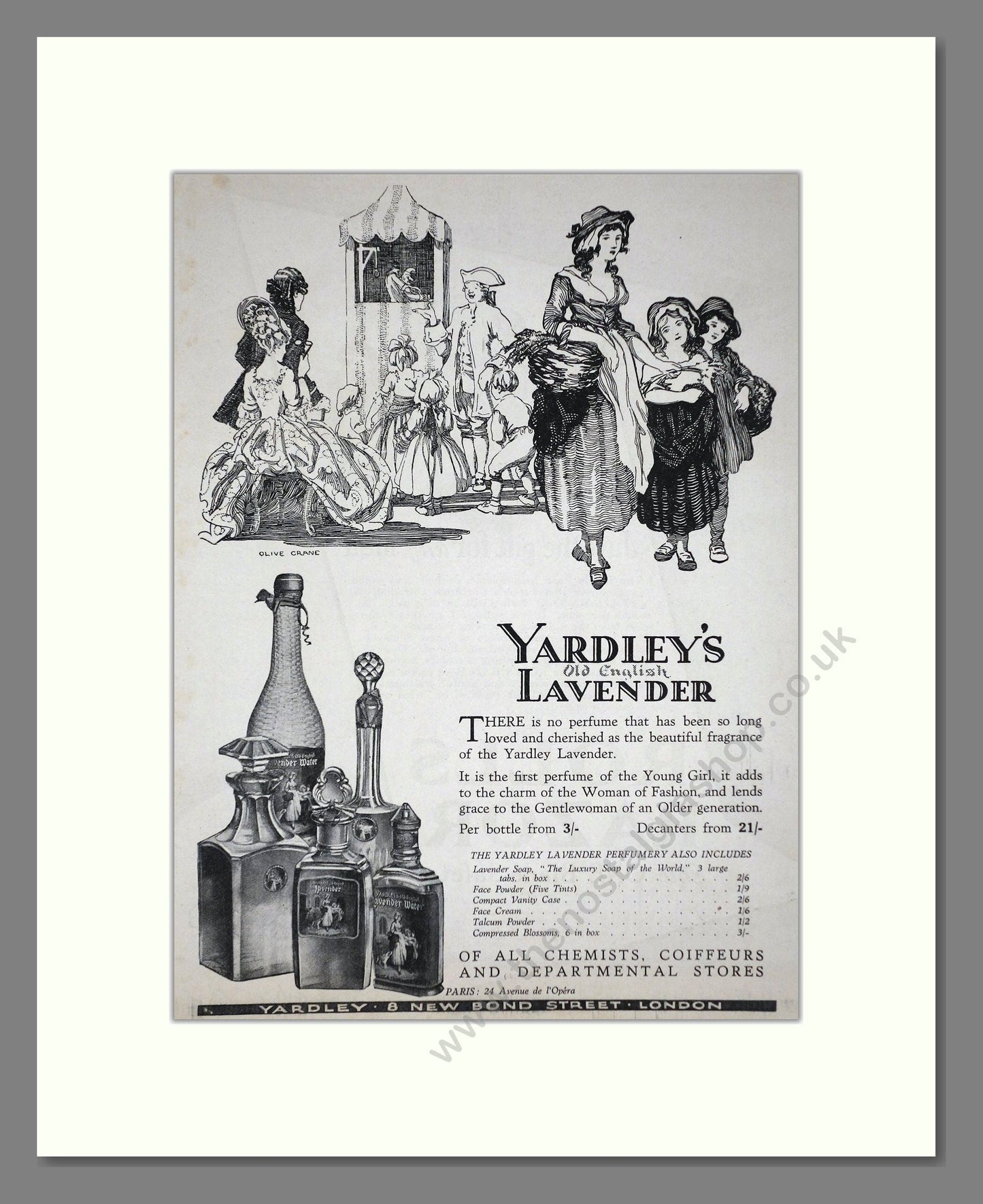 Yardley - Lavender. Vintage Advert 1927 (ref AD66238)