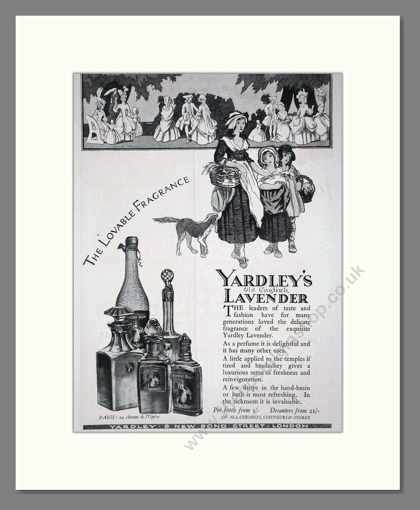 Yardley - Lavender. Vintage Advert 1928 (ref AD66239)