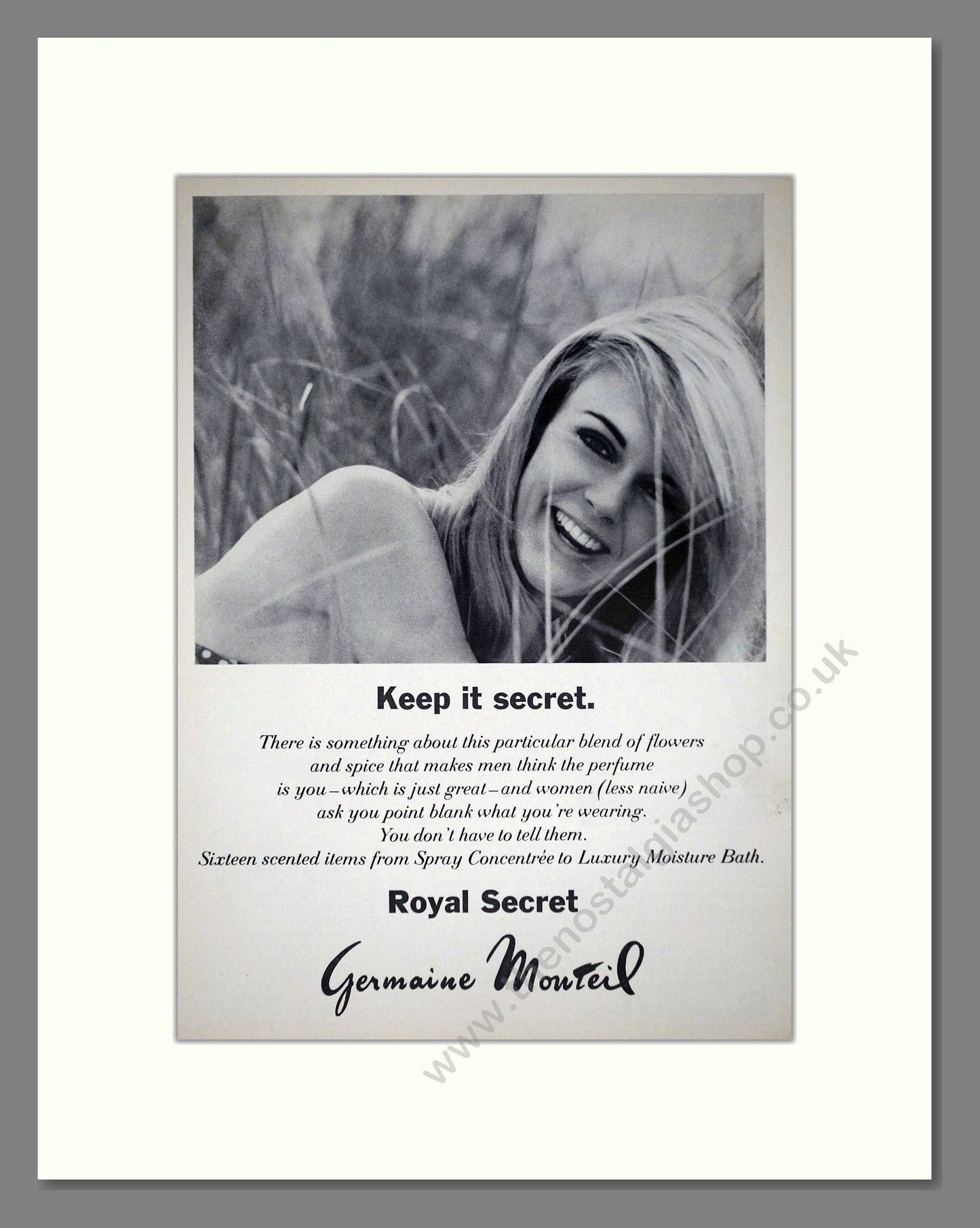 Germaine Mouteil - Royal Secret. Vintage Advert 1968 (ref AD66247)