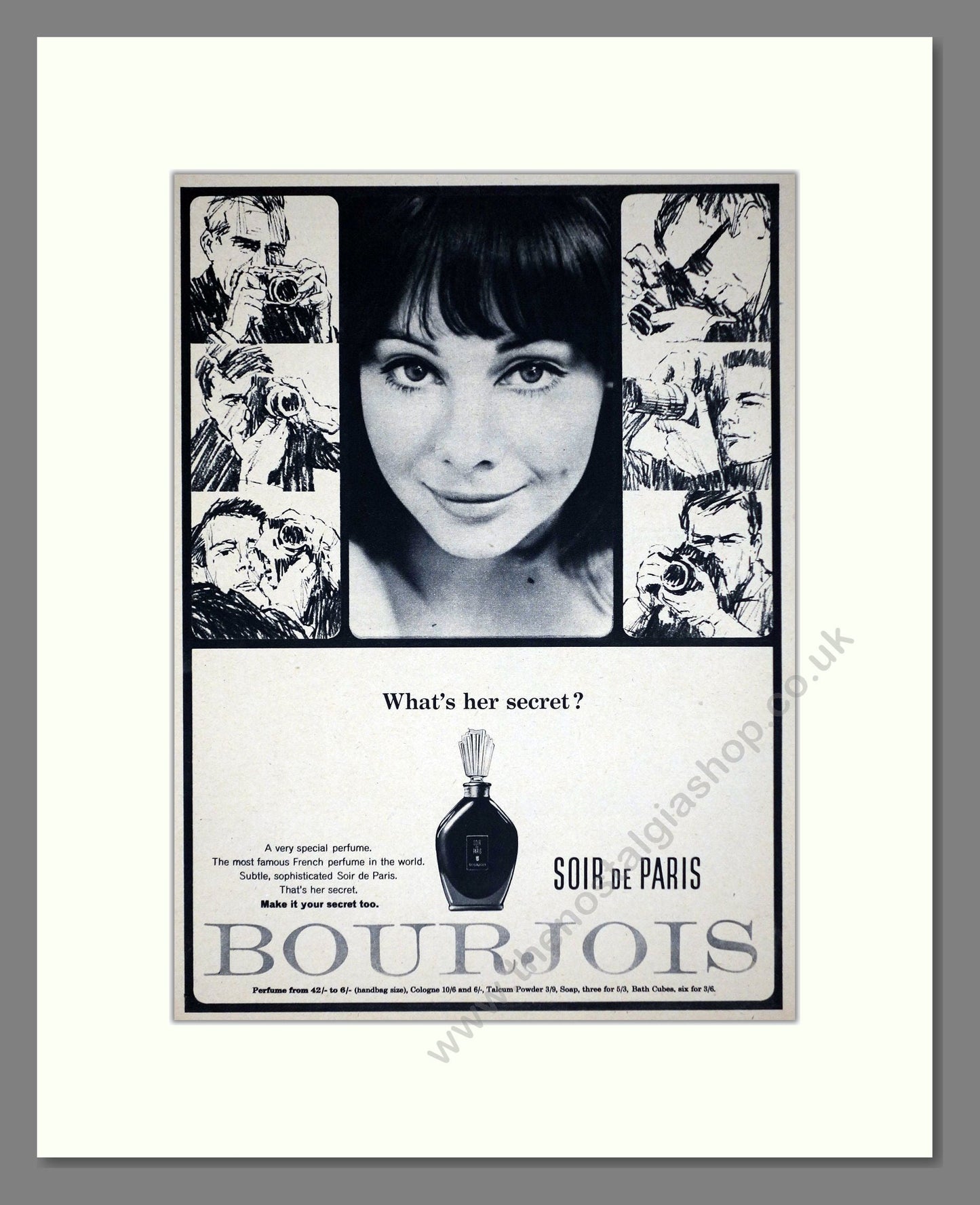 Bourjois - Soir De Paris. Vintage Advert 1965 (ref AD66311)