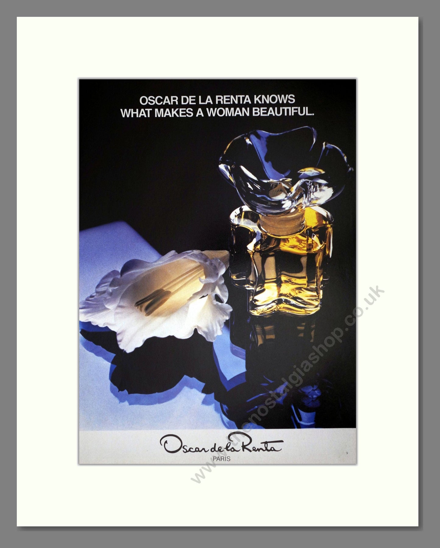 Oscar De La Renta - What Makes A Woman Beautiful. Vintage Advert 1987 (ref AD66318)