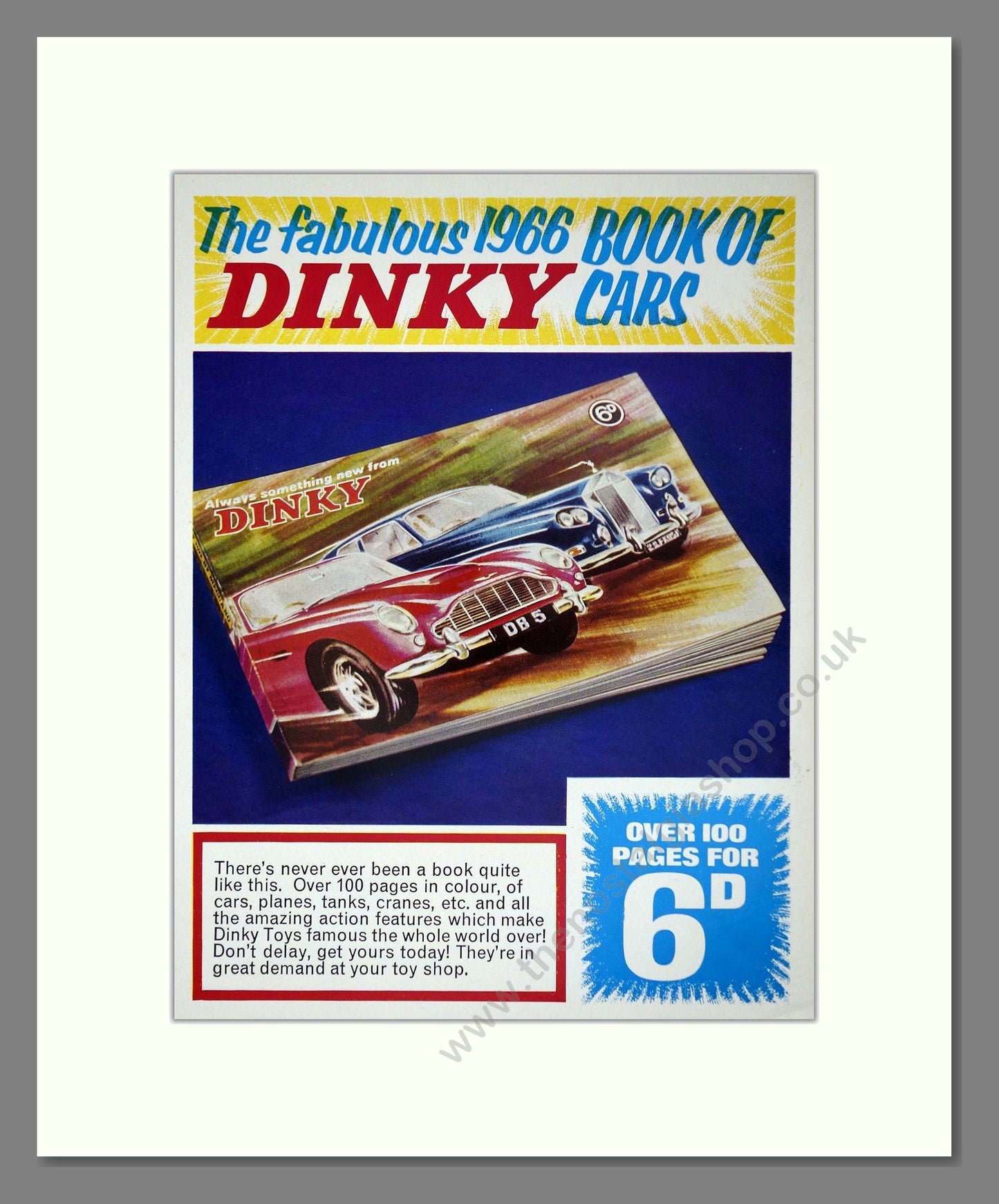 Dinky Toys - 1966 Book Of Cars. Vintage Advert 1966 (ref AD65717)