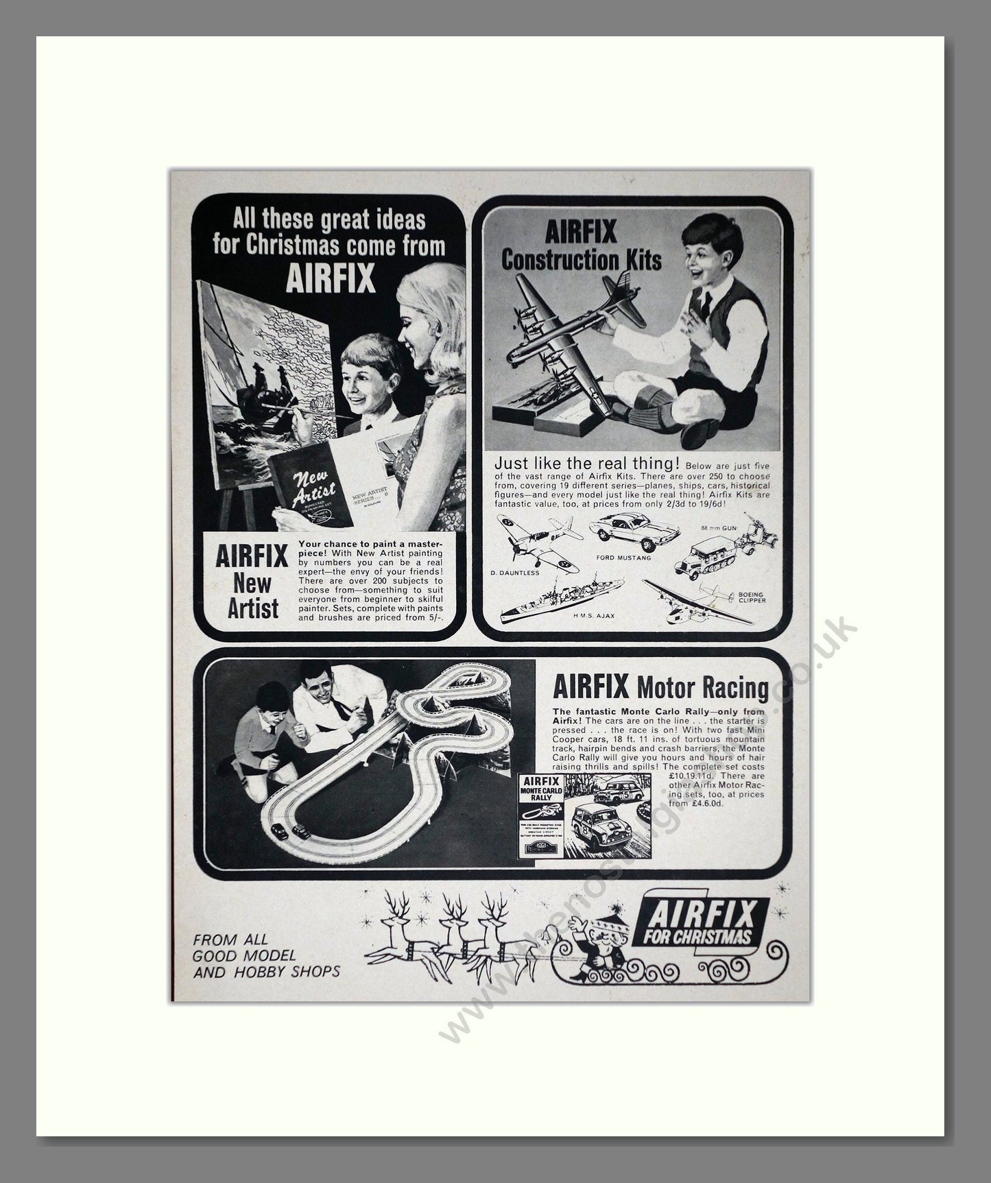Airfix - Christmas Gifts. Vintage Advert 1967 (ref AD65871)