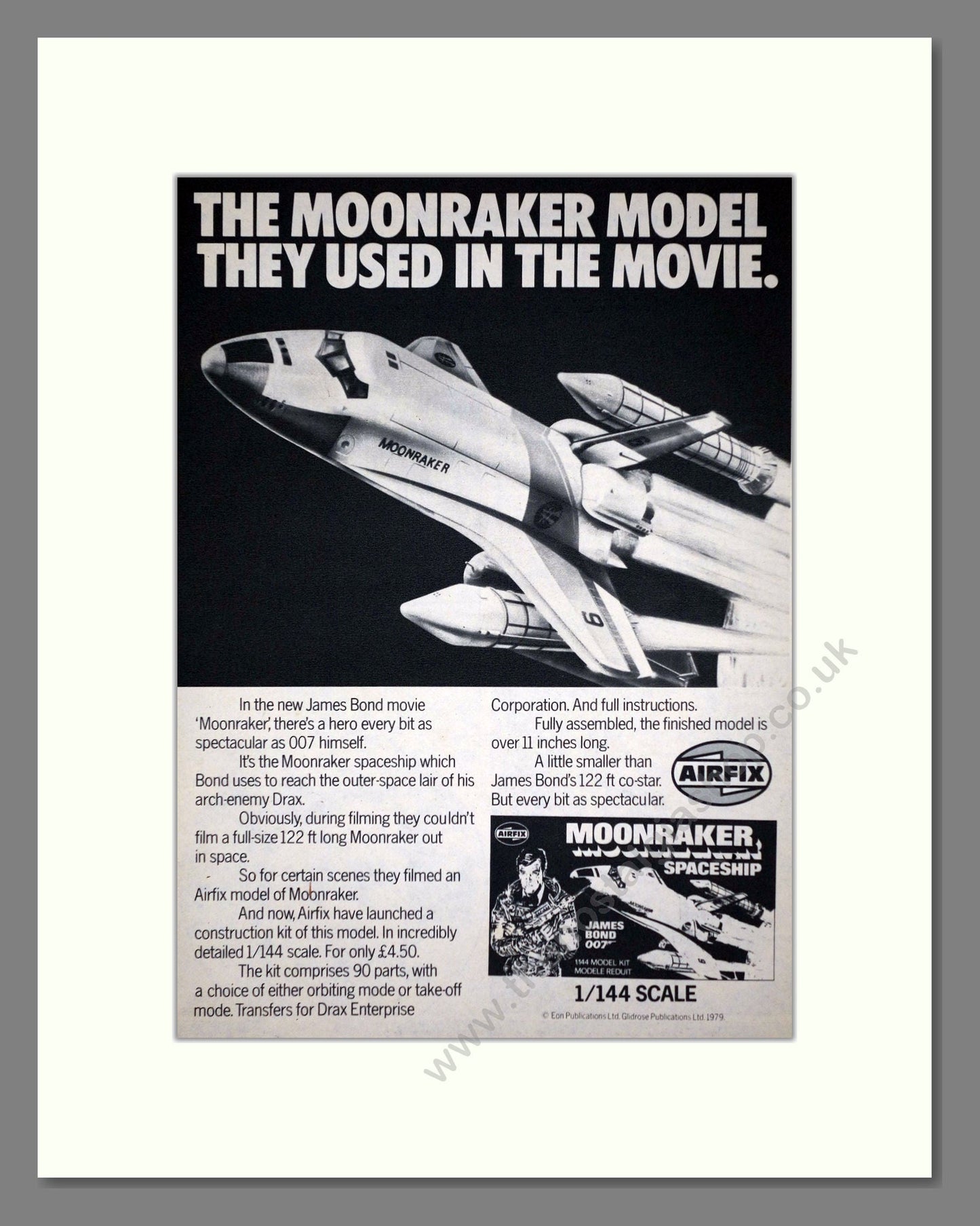Airfix - Moonraker. Vintage Advert 1979 (ref AD65875)