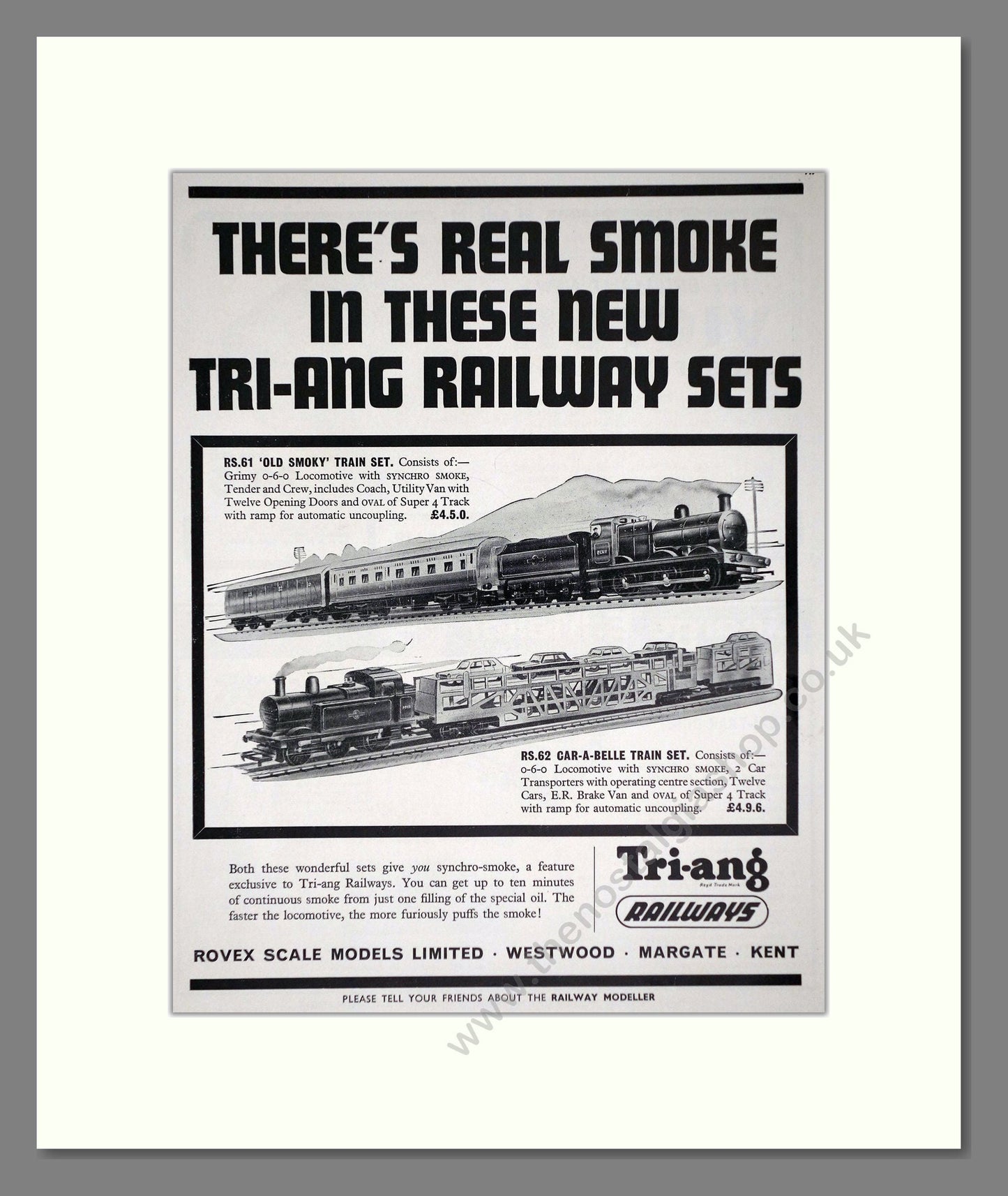 Tri-ang - Model Railways. Vintage Advert 1965 (ref AD65892)